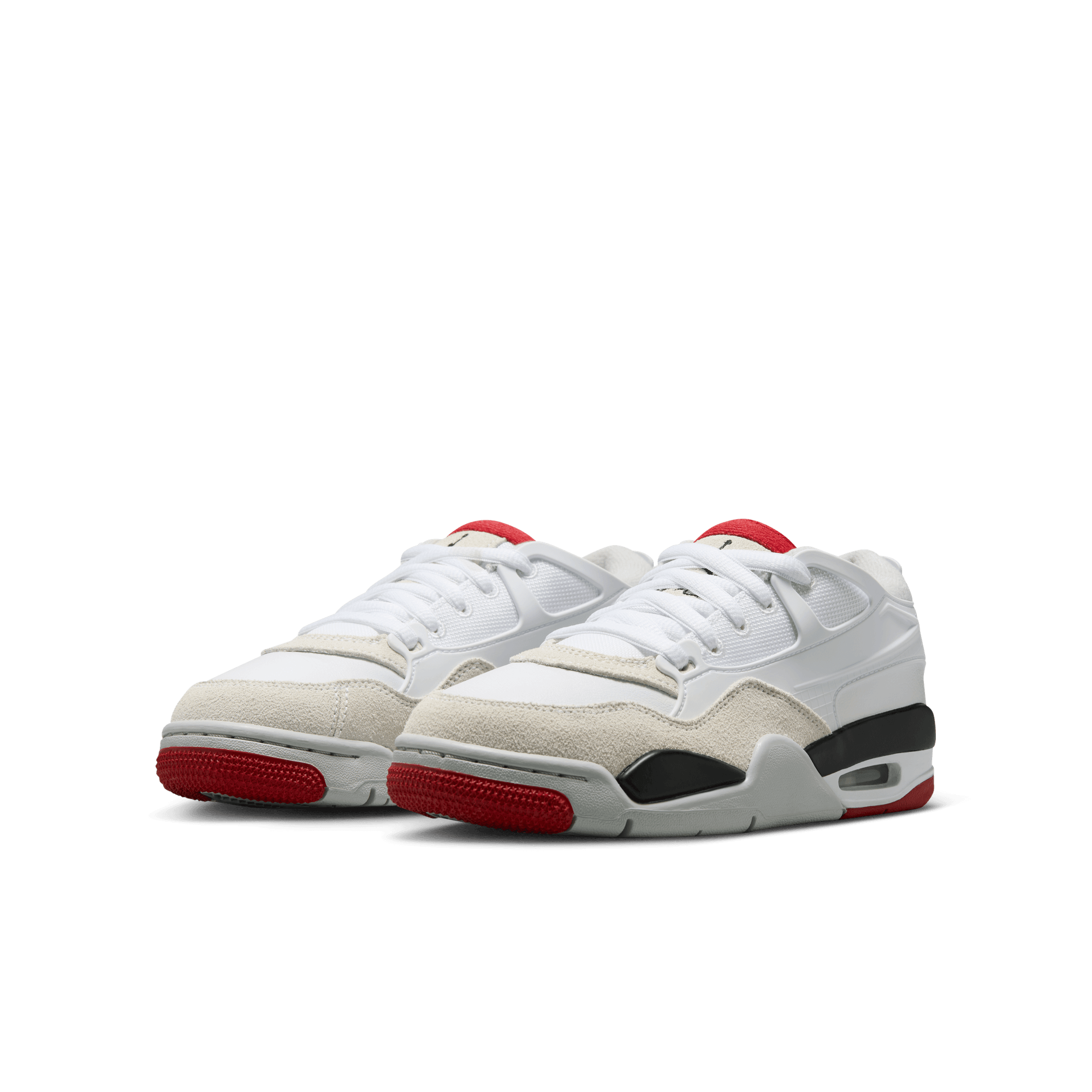 Big Kids' Air Jordan 4RM "White Fire Red"