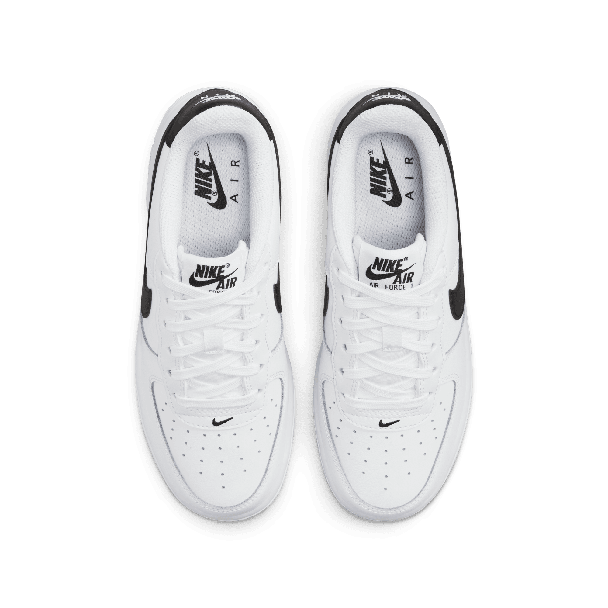 Big Kids' Nike Air Force 1 "White Black"