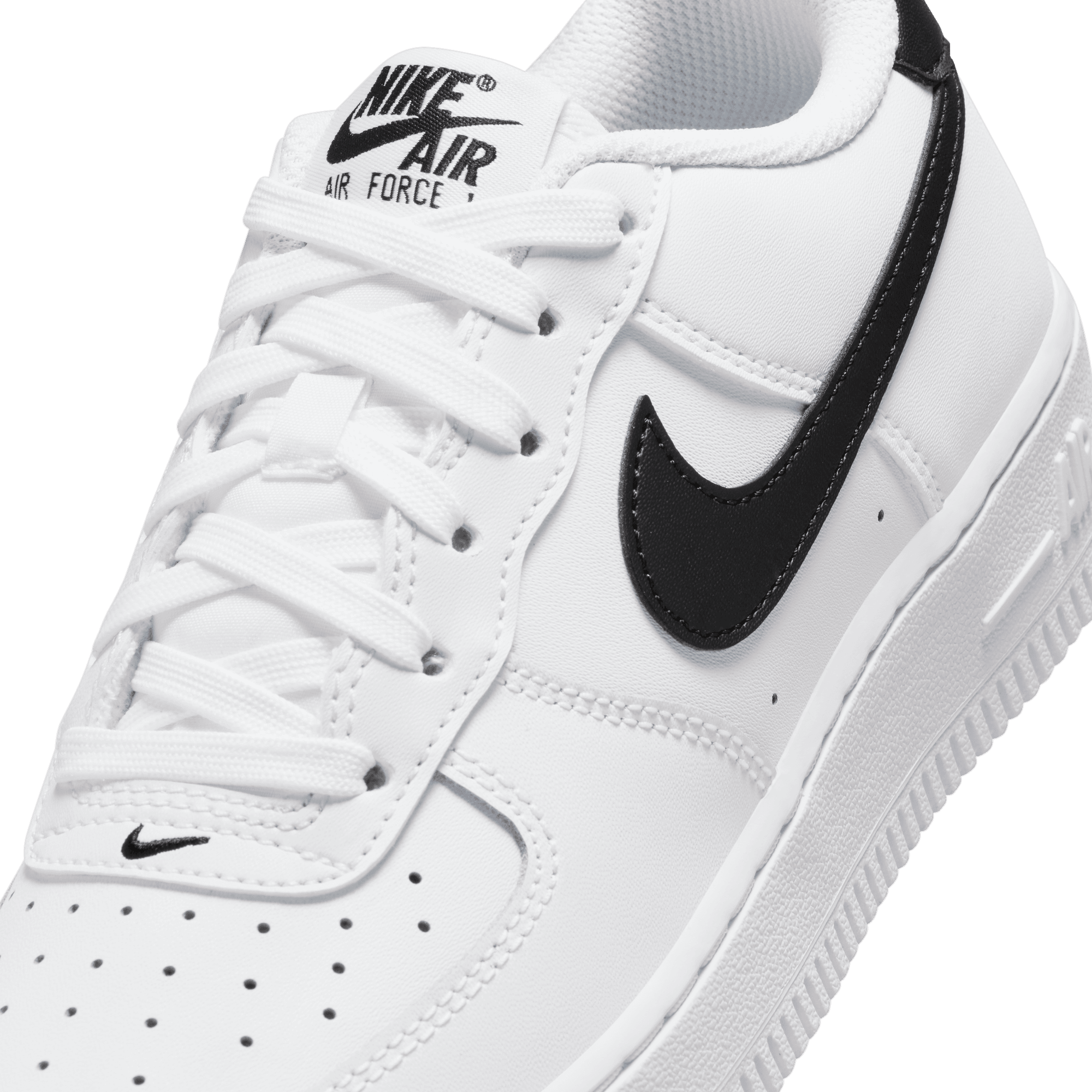Big Kids' Nike Air Force 1 "White Black"