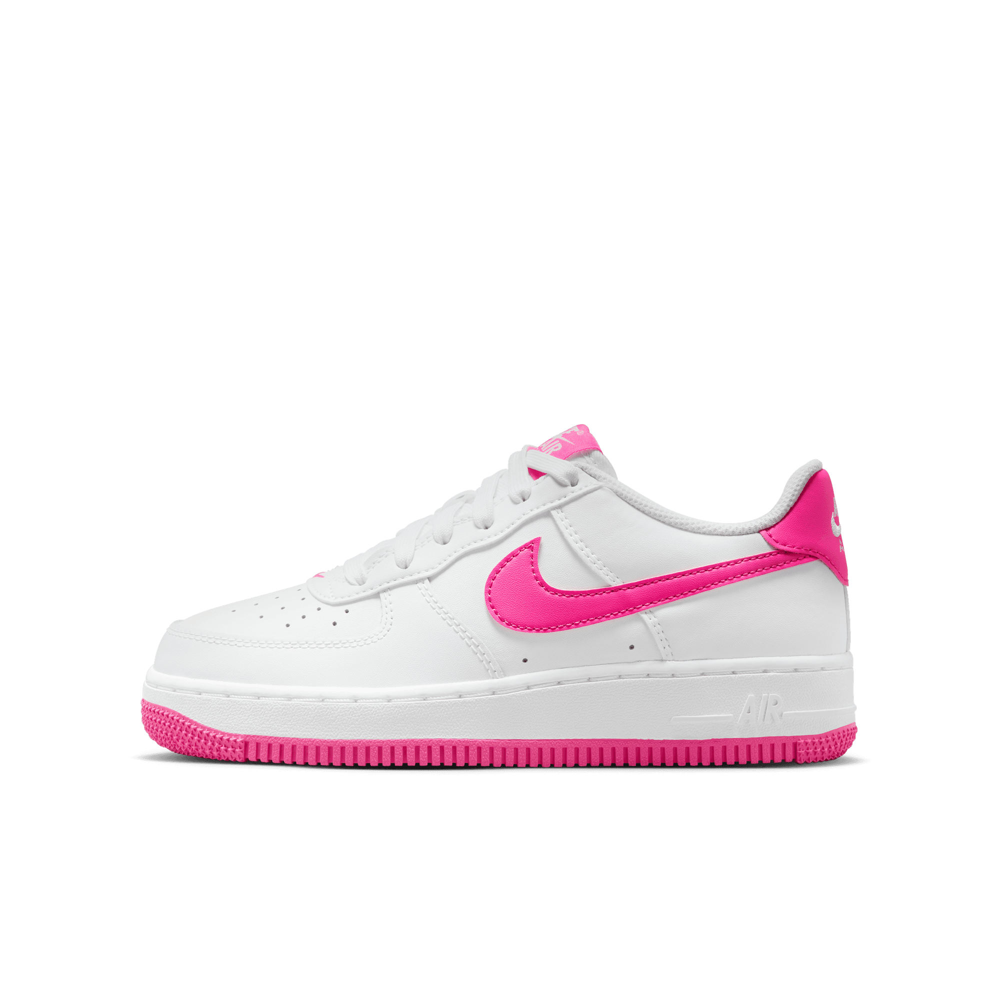 Big Kids' Nike Air Force 1 "White Laser Fuchsia"