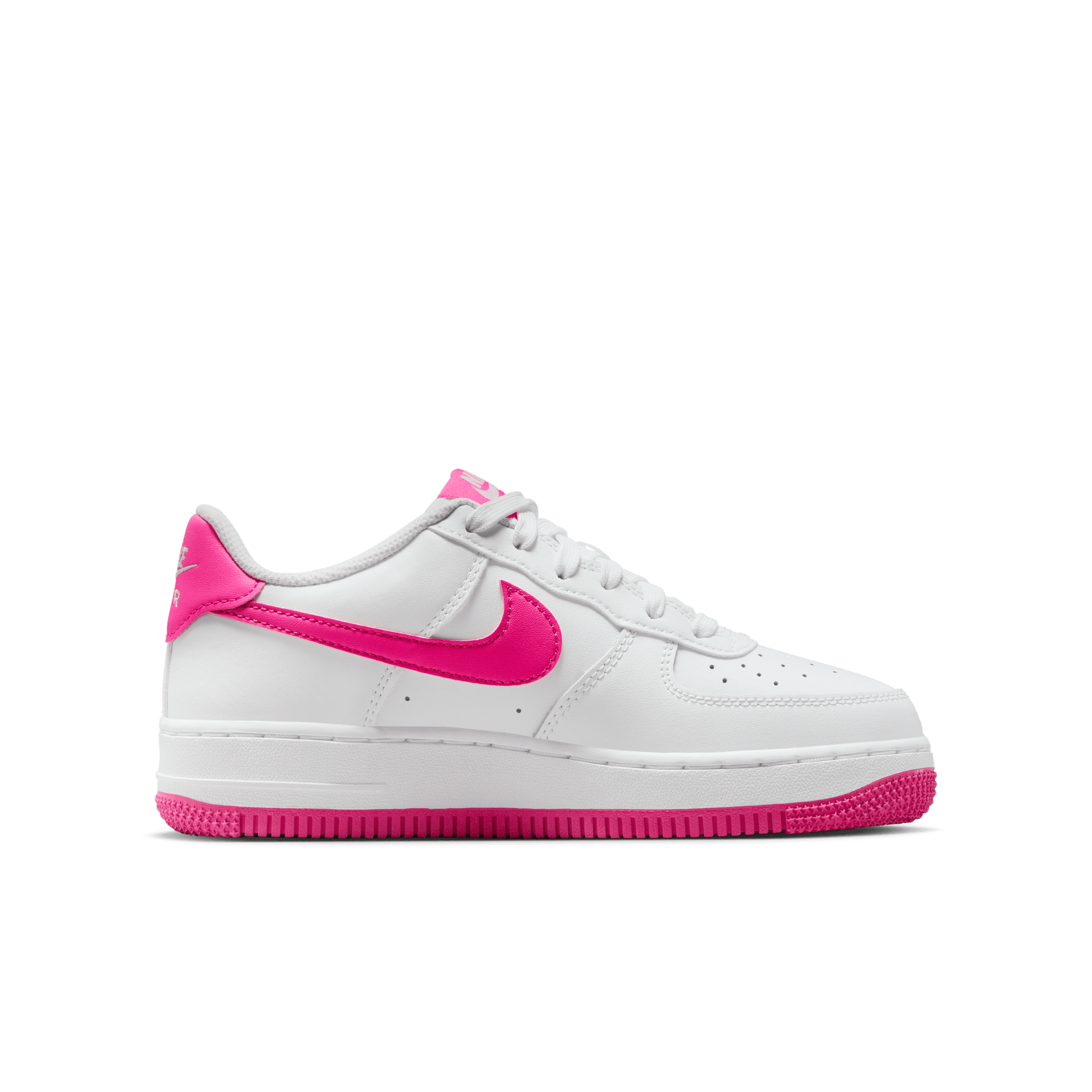 Big Kids' Nike Air Force 1 "White Laser Fuchsia"