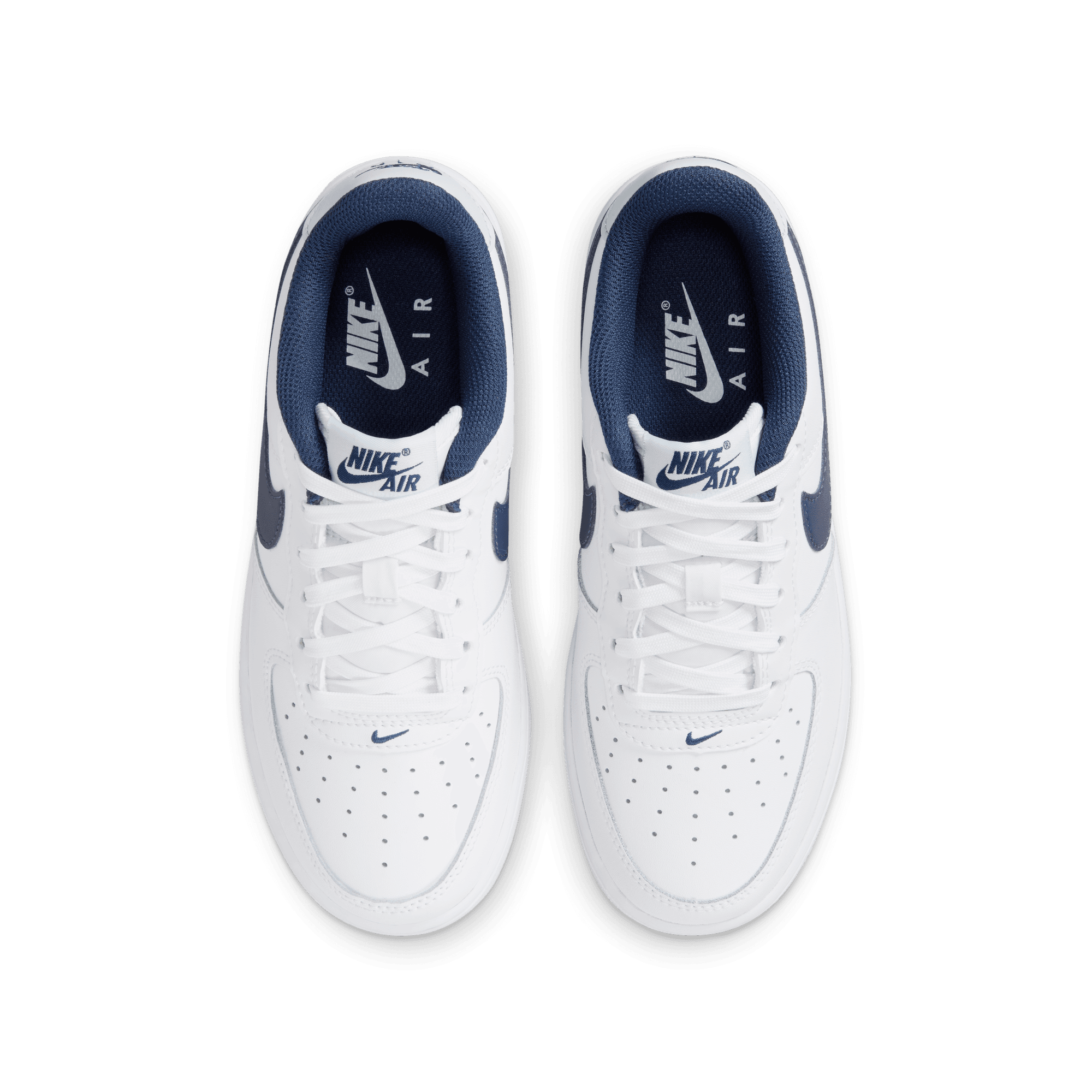 Little/Big Kids' Nike Air Force 1 LV8 "White Midnight Navy"
