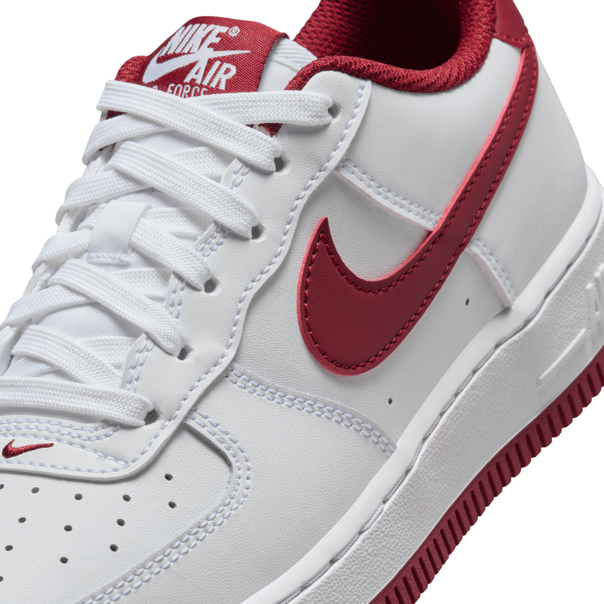 Big Kids' Nike Air Force 1 "White Team Red"