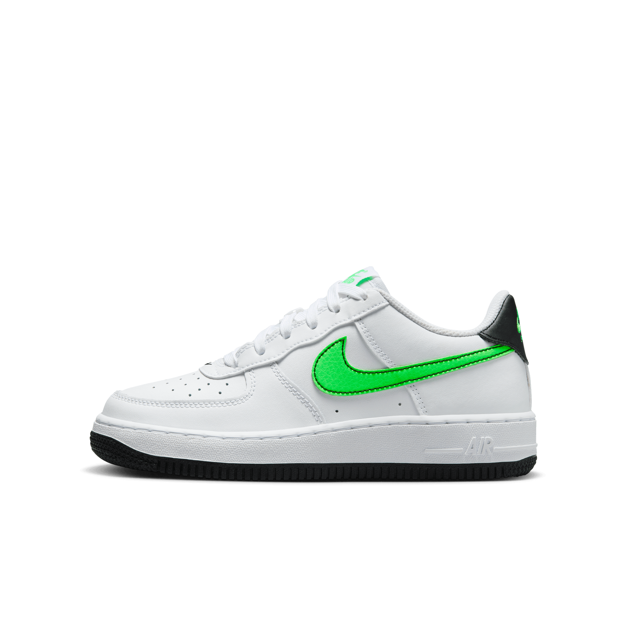 Big Kids' Nike Air Force 1 "White Green Strike"