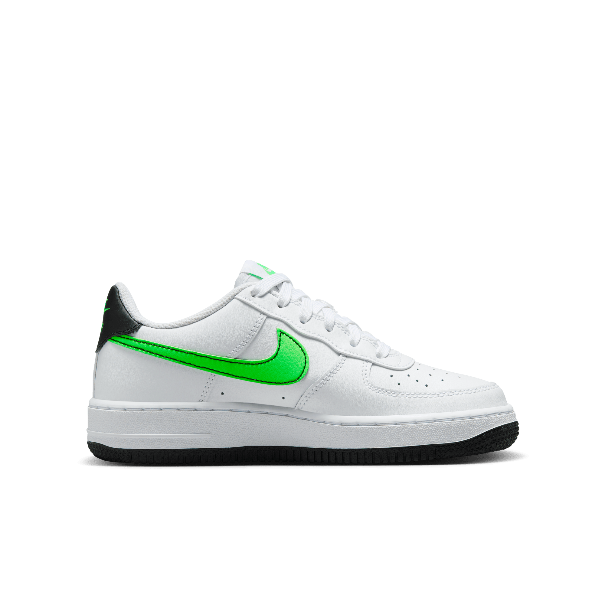Big Kids' Nike Air Force 1 "White Green Strike"