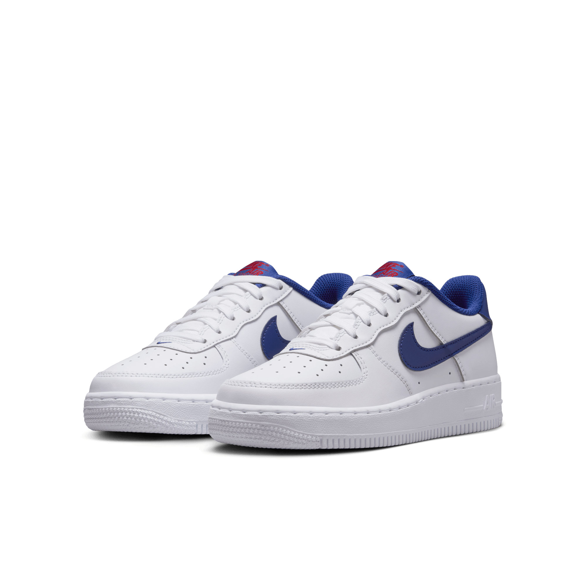 Big Kids' Nike Air Force 1 "White Deep Royal Blue"