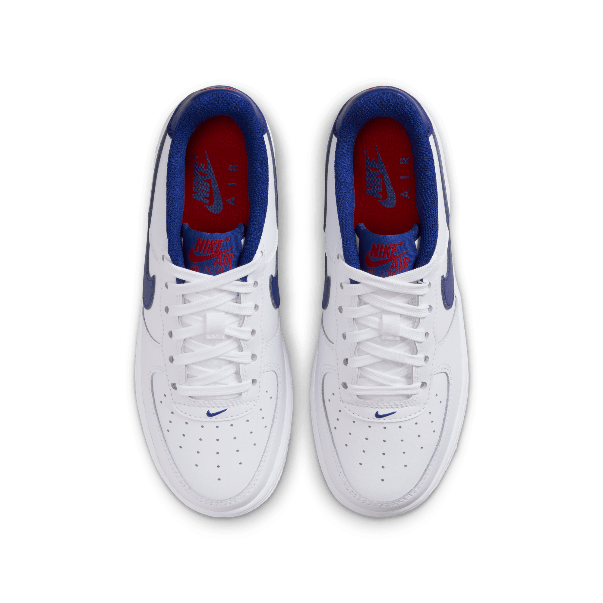 Big Kids' Nike Air Force 1 "White Deep Royal Blue"