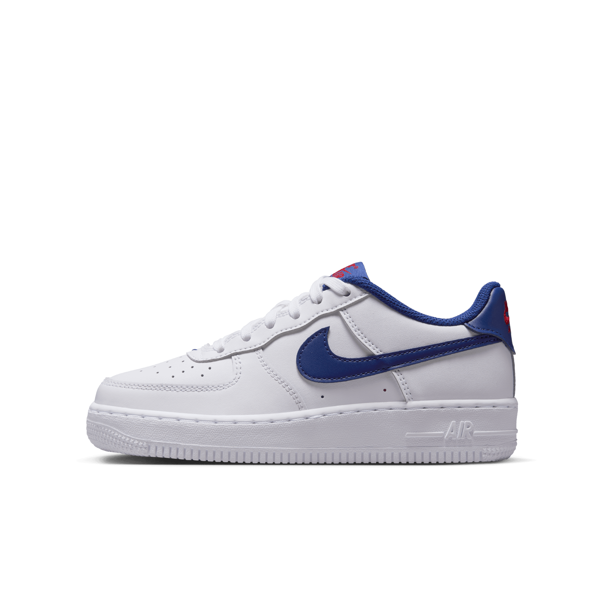Big Kids' Nike Air Force 1 "White Deep Royal Blue"