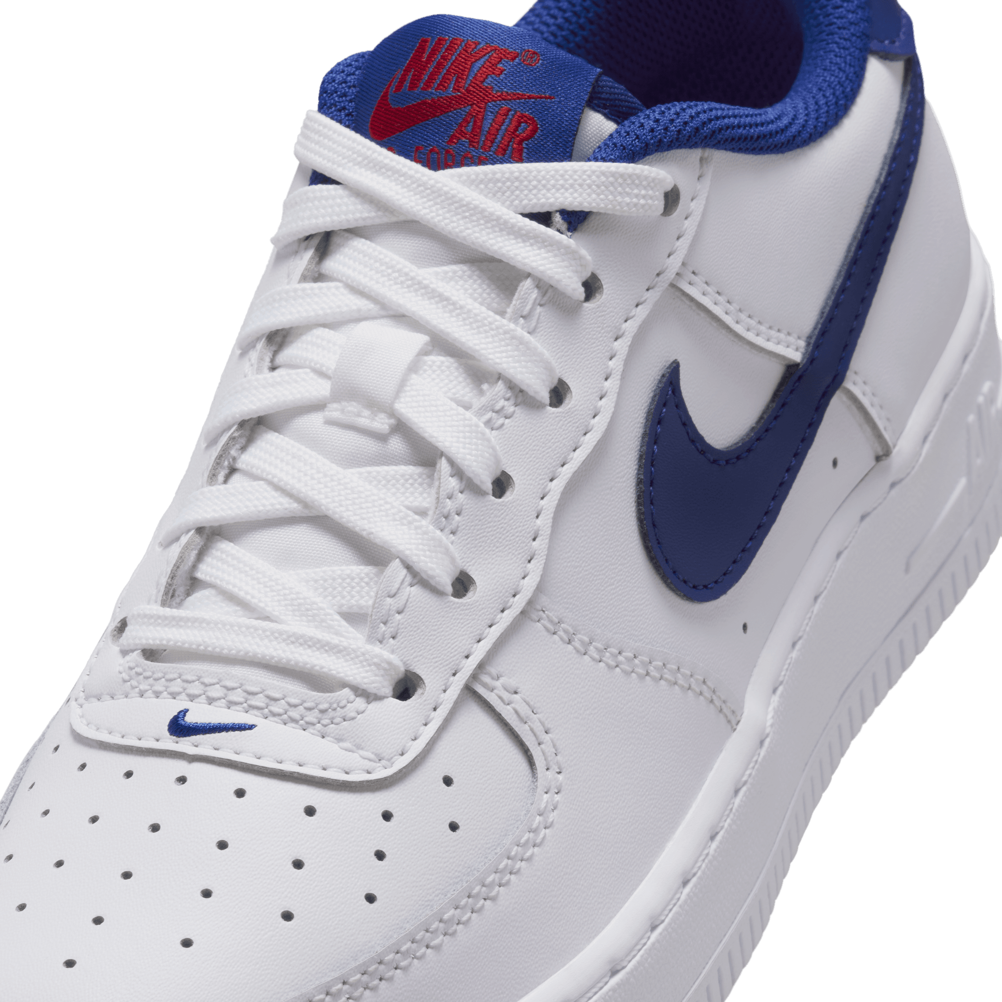 Big Kids' Nike Air Force 1 "White Deep Royal Blue"