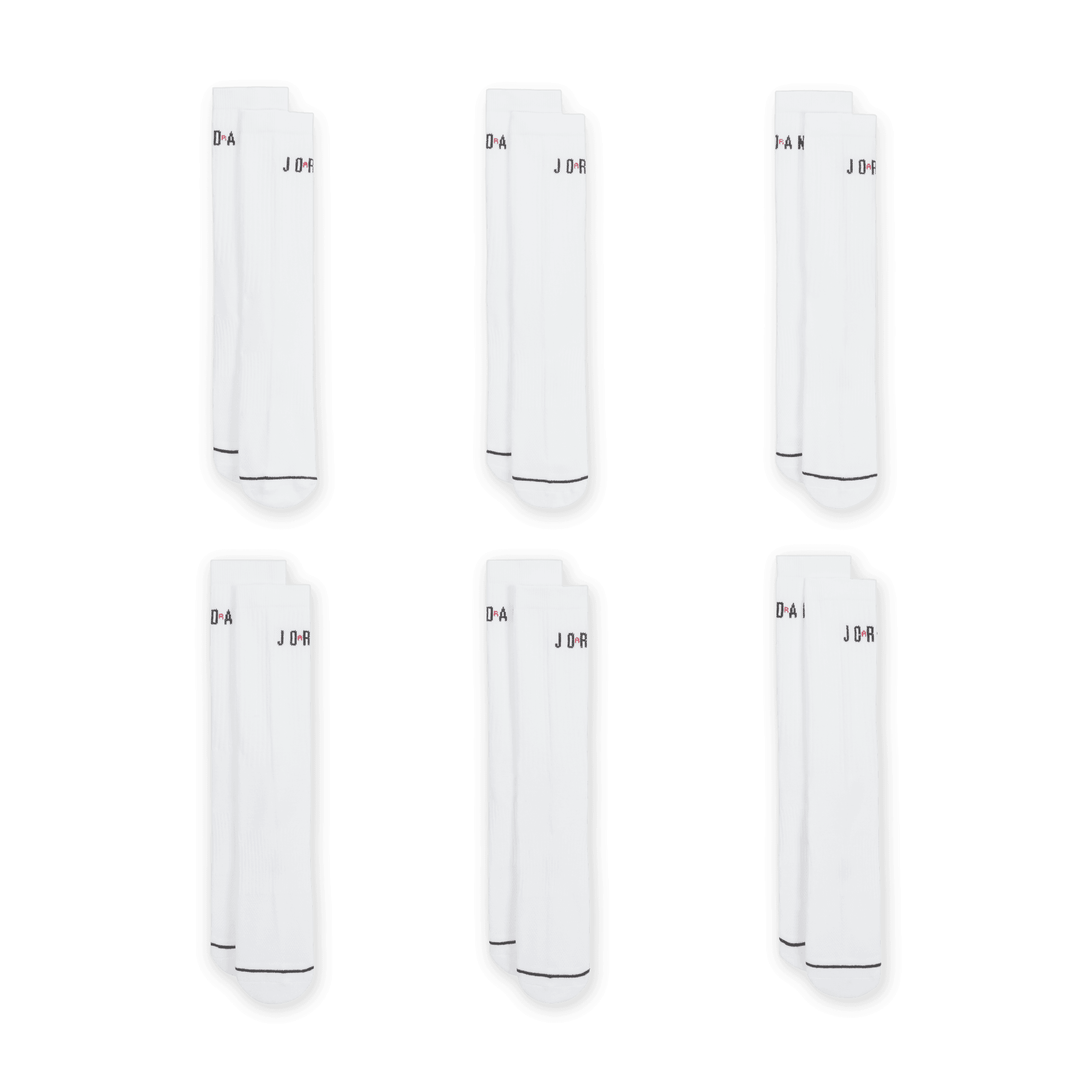 Jordan Everyday Crew Socks (6 Pairs) (Unisex)