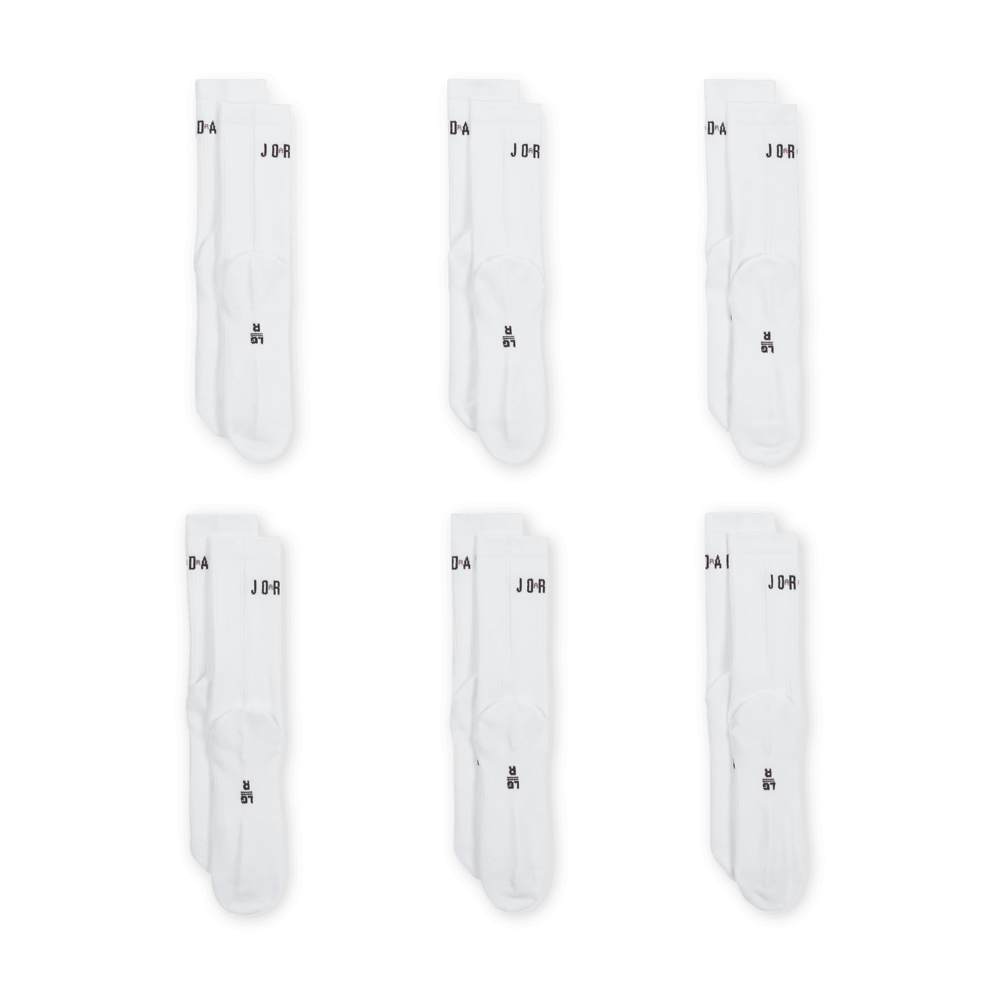 Jordan Everyday Crew Socks (6 Pairs) (Unisex)