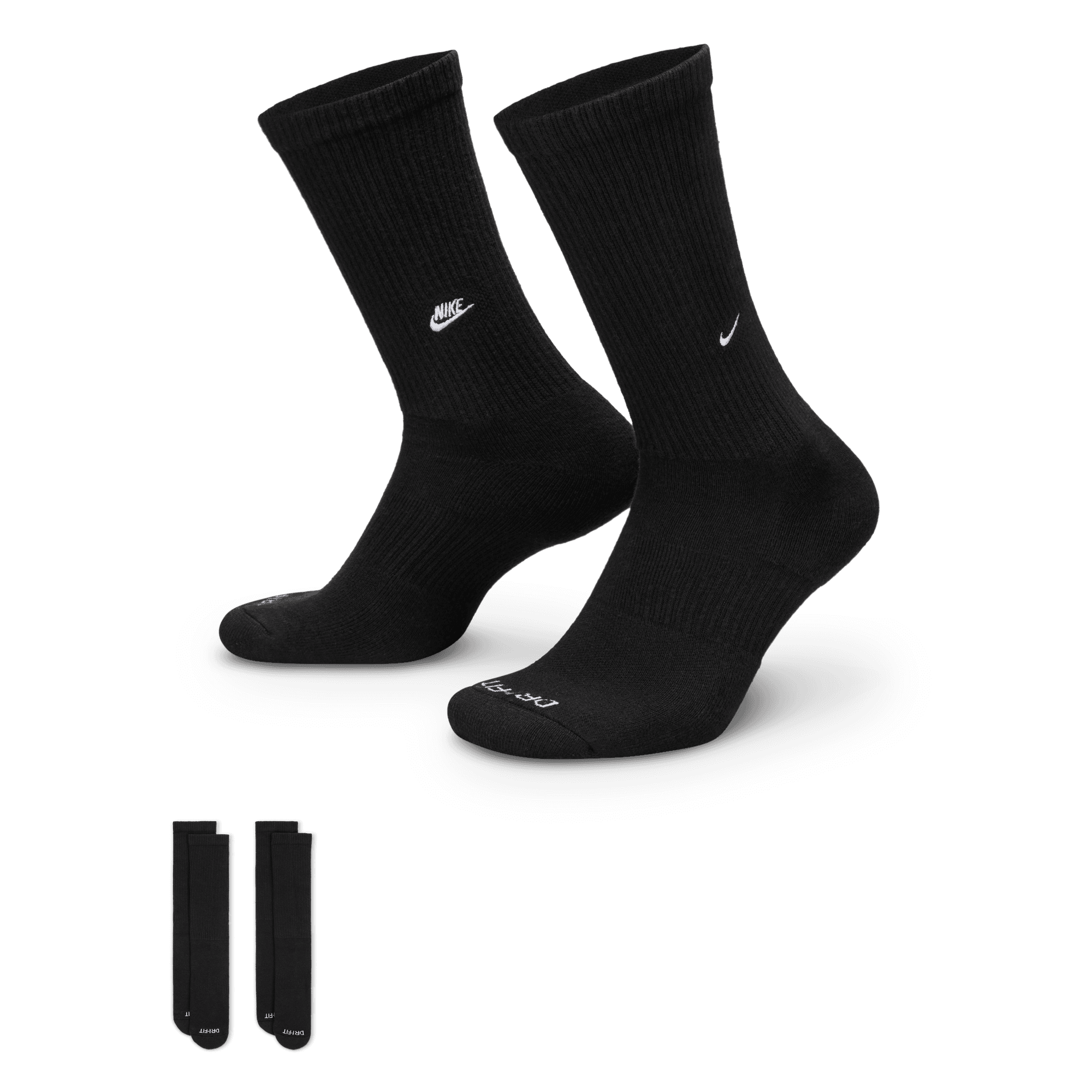 Nike Everyday Cushioned Crew Socks (2 Pairs) "Unisex"