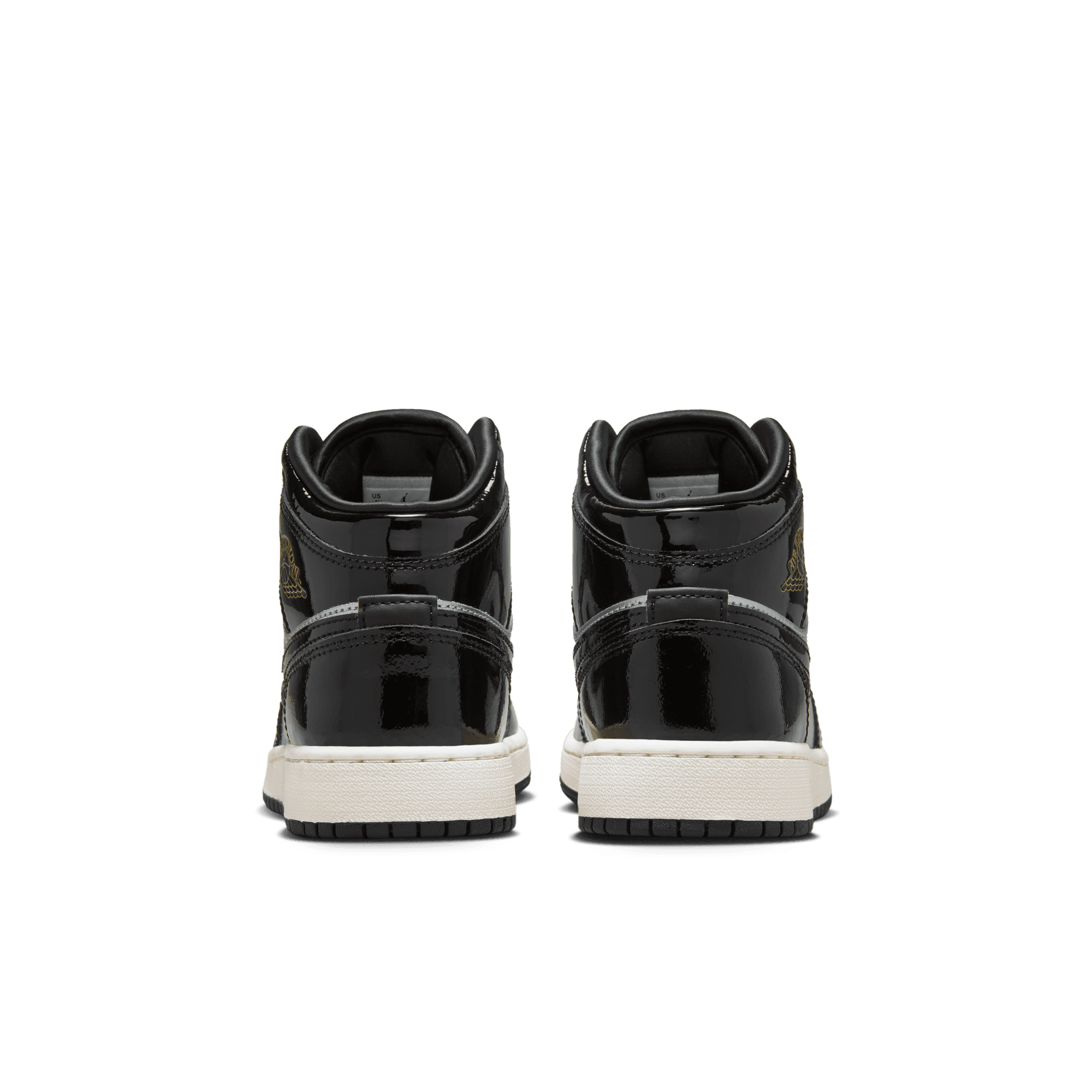 Big Kids' Air Jordan 1 Mid SE "Black Metallic Silver"