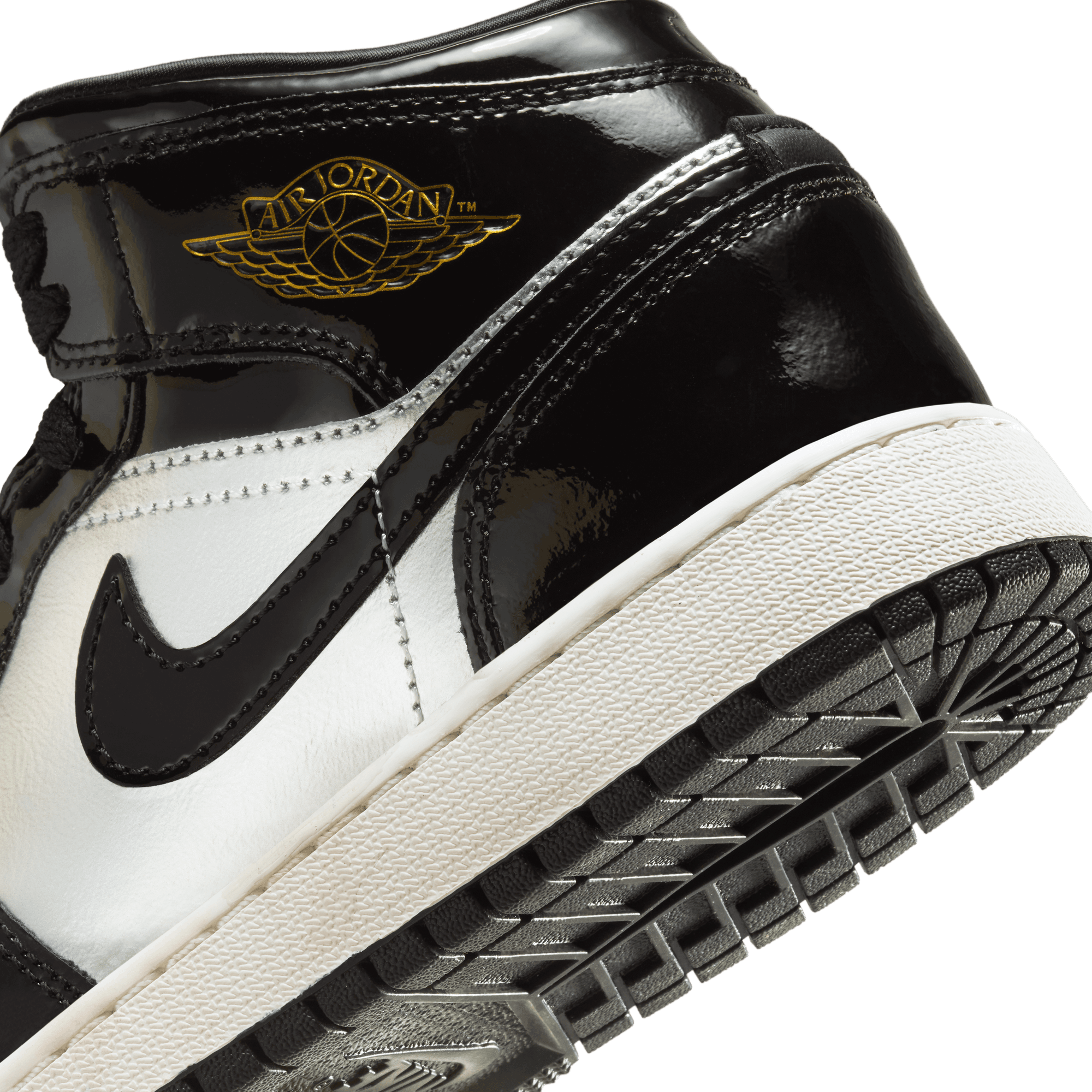 Big Kids' Air Jordan 1 Mid SE "Black Metallic Silver"