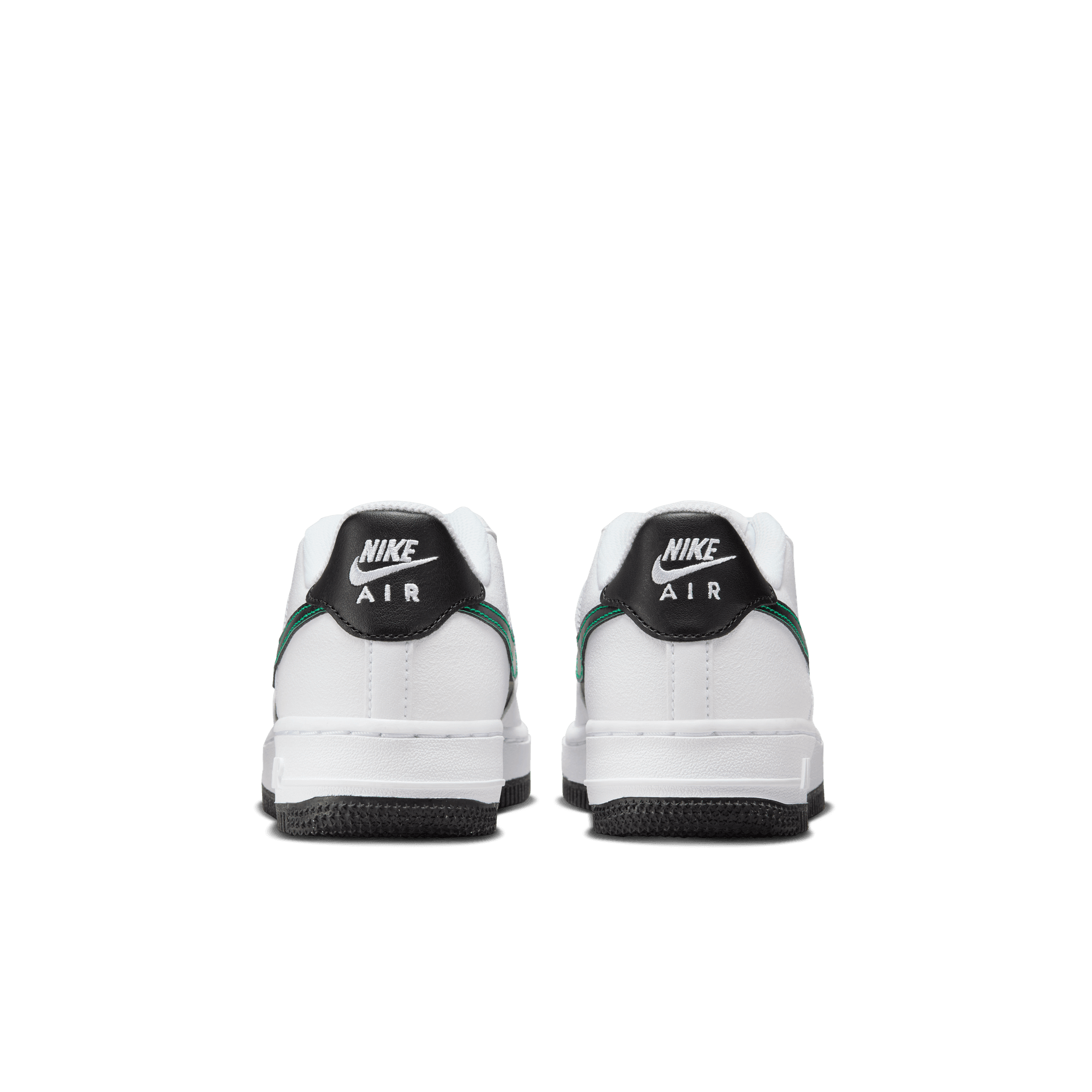Big Kids' Nike Force 1 LV8 2 "Stadium White/Black Green"