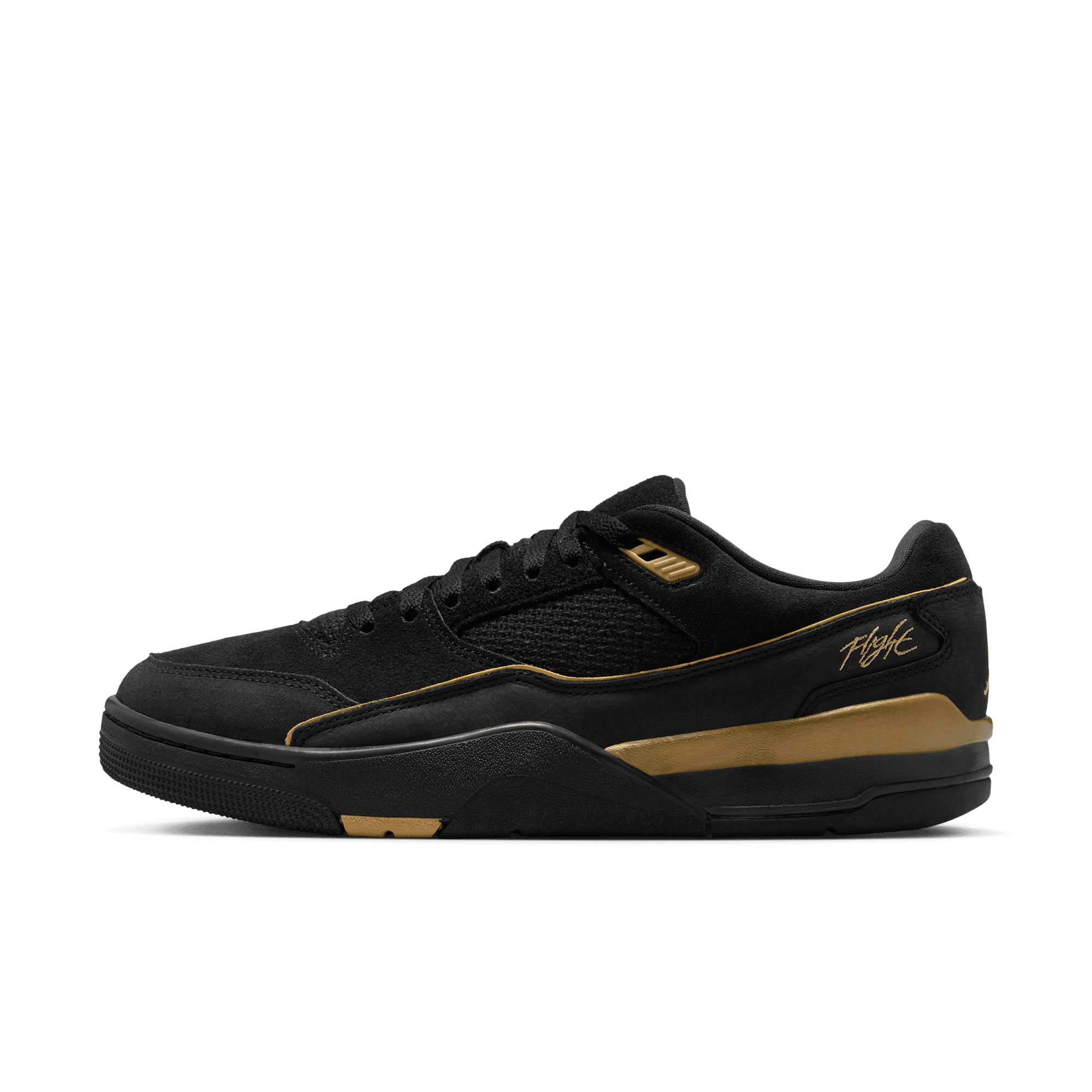 Men's Jordan Flight Court "Black Metallic Gold"