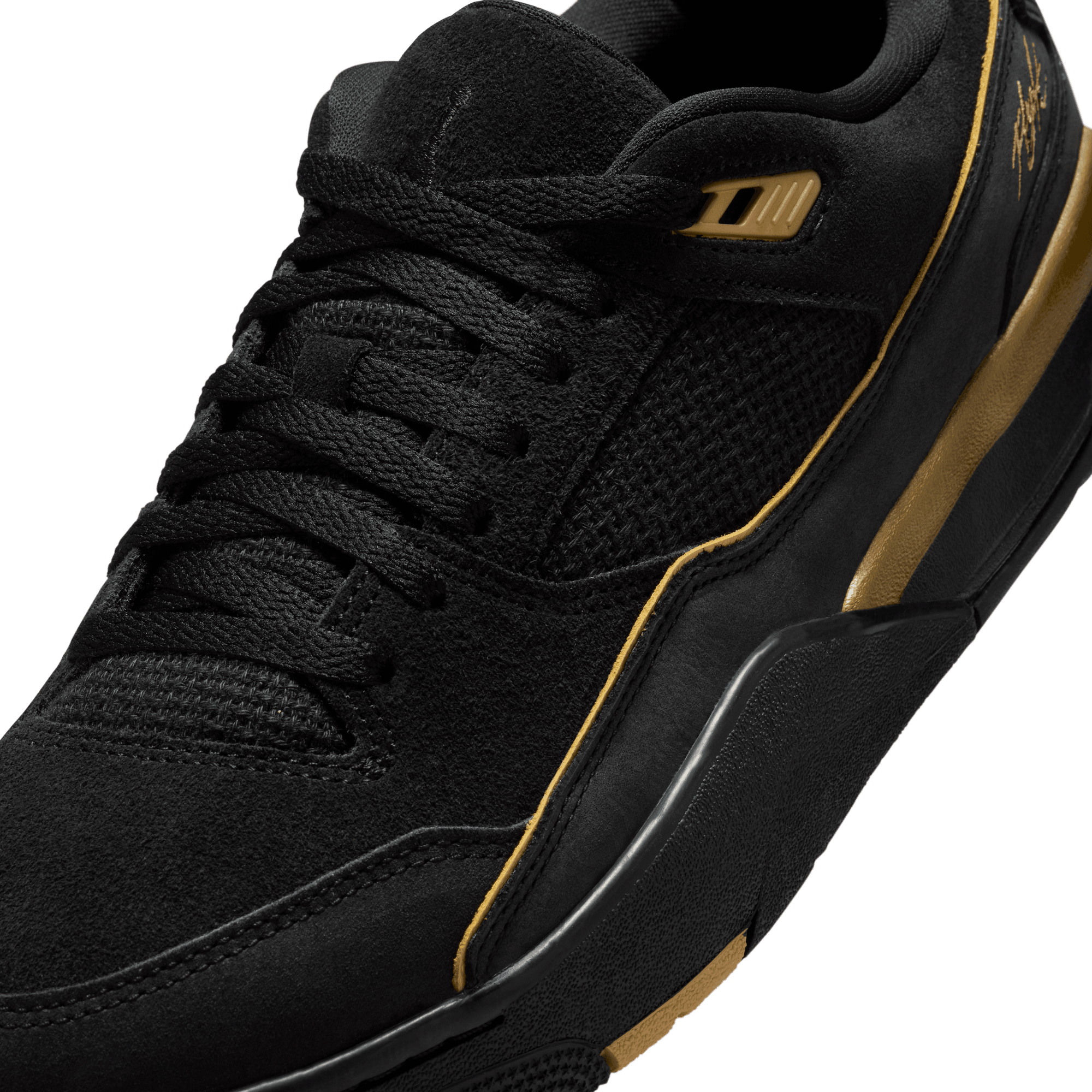 Men's Jordan Flight Court "Black Metallic Gold"