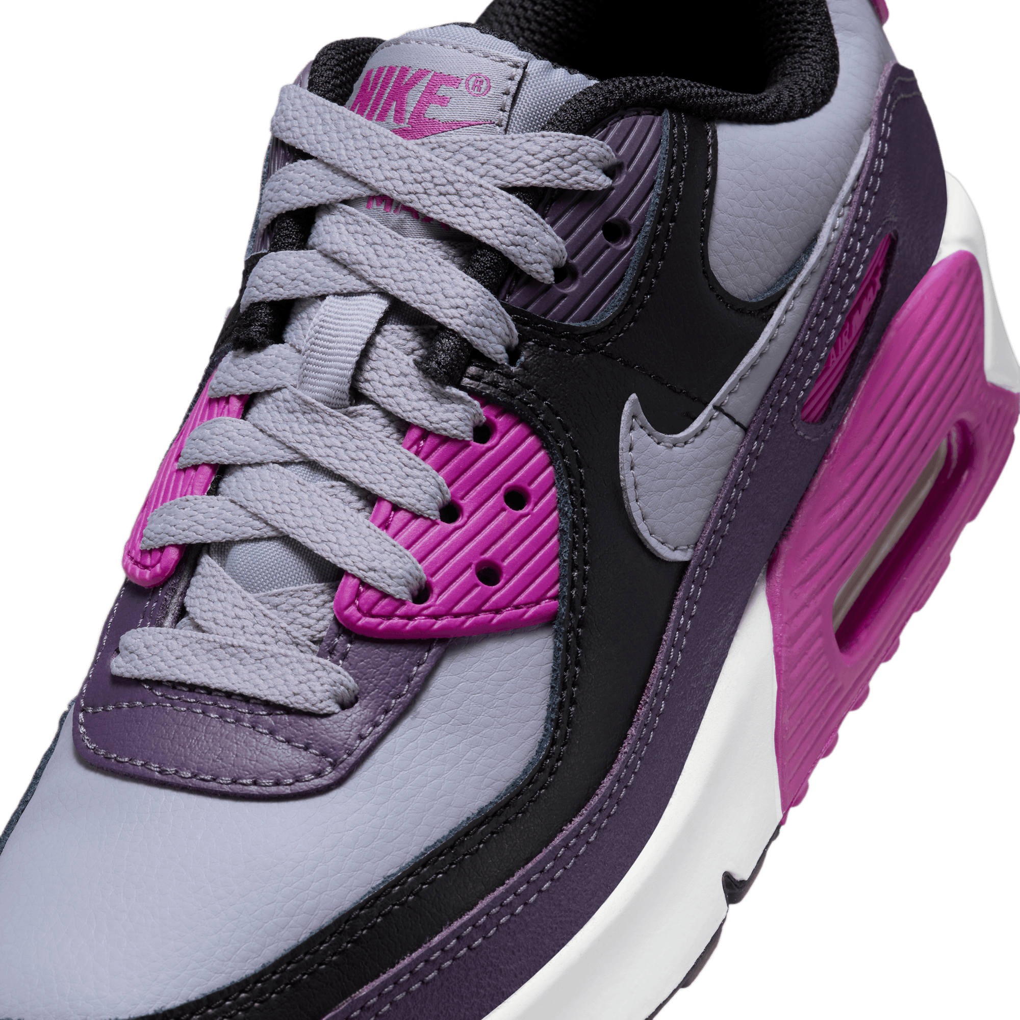 Big Kids' Nike Air Max 90 "Cement Grey Dark Raisin"