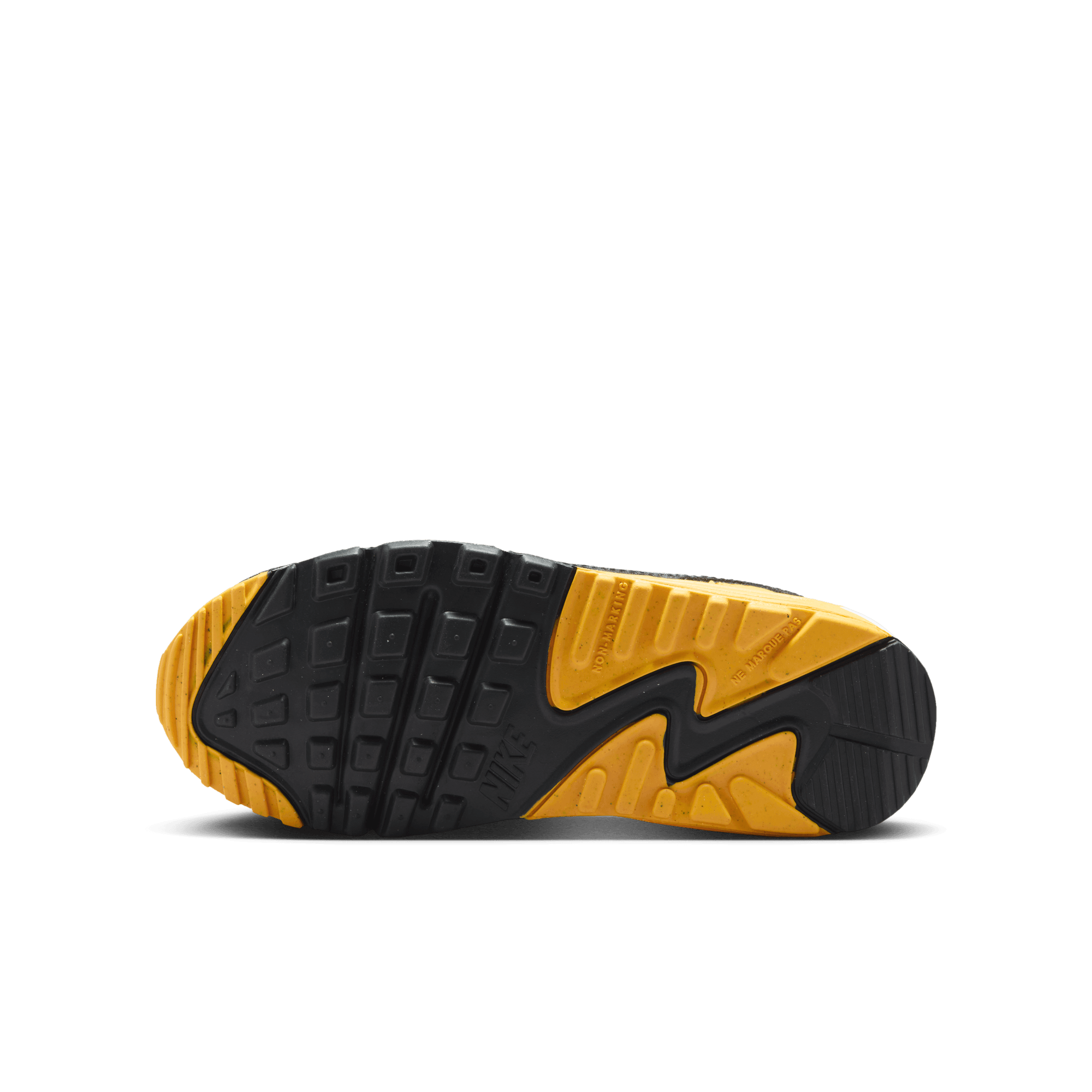 Big Kids' Nike Air Max 90 "Smoke Grey Yellow"
