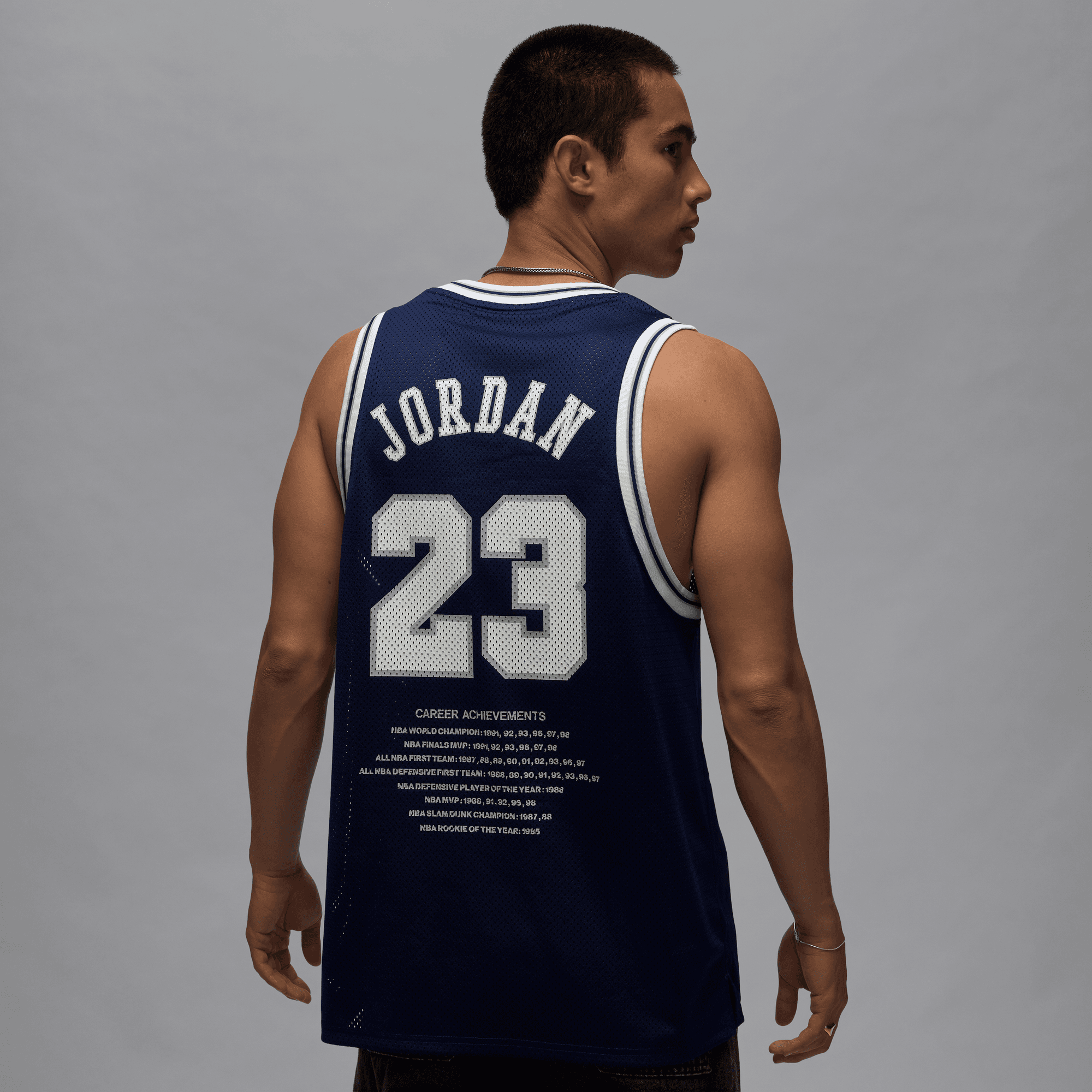 Men's Jordan Essentials Summer Jersey "Midnight Navy White"