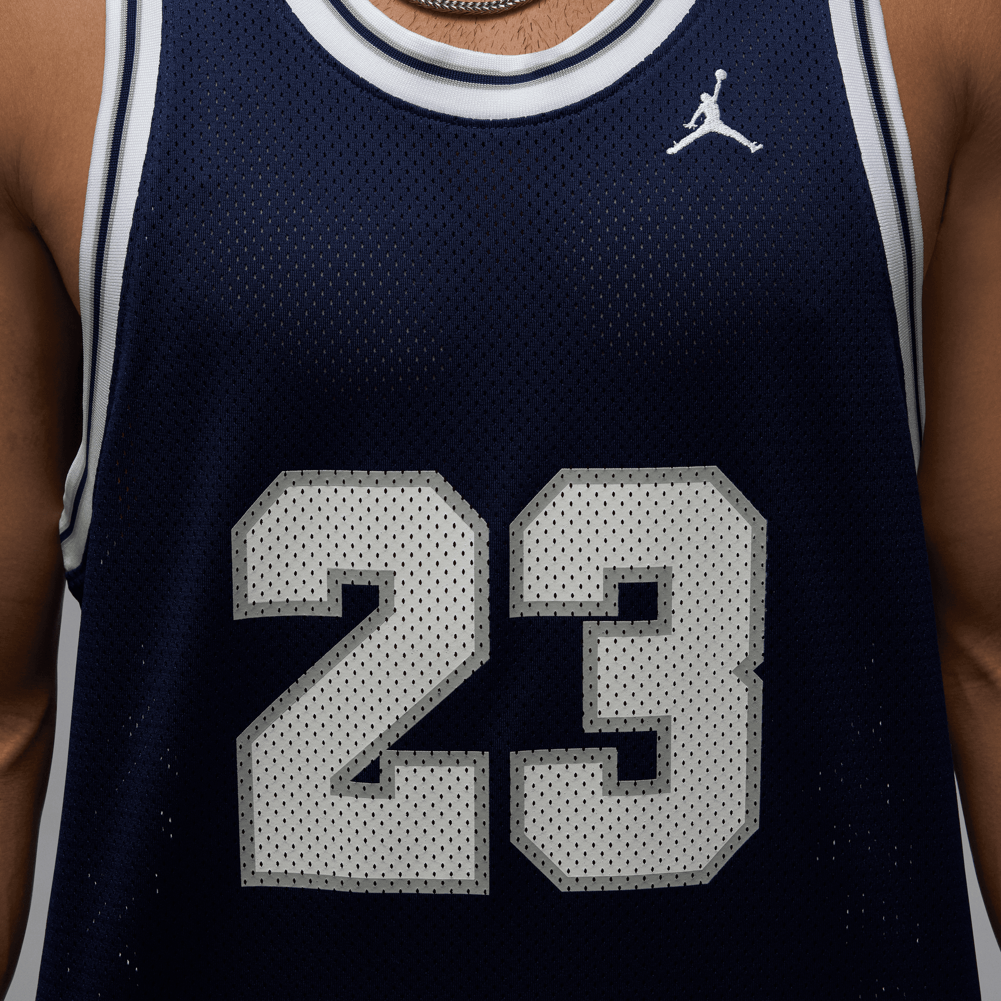 Men's Jordan Essentials Summer Jersey "Midnight Navy White"