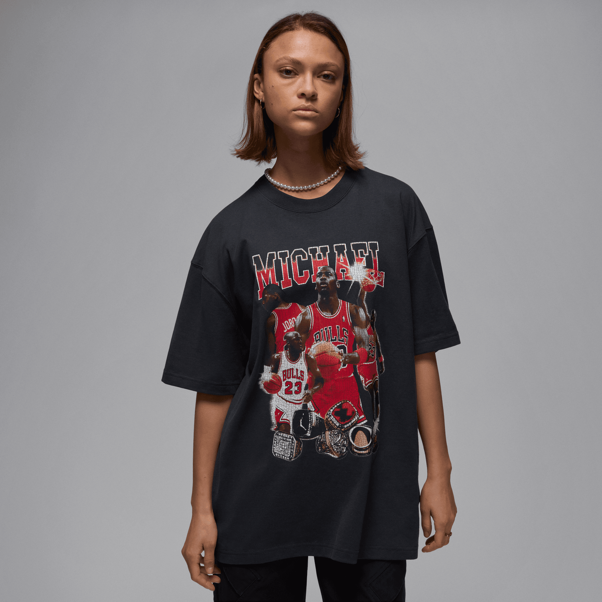 Women's Jordan Oversized Short-Sleeve Graphic T-Shirt