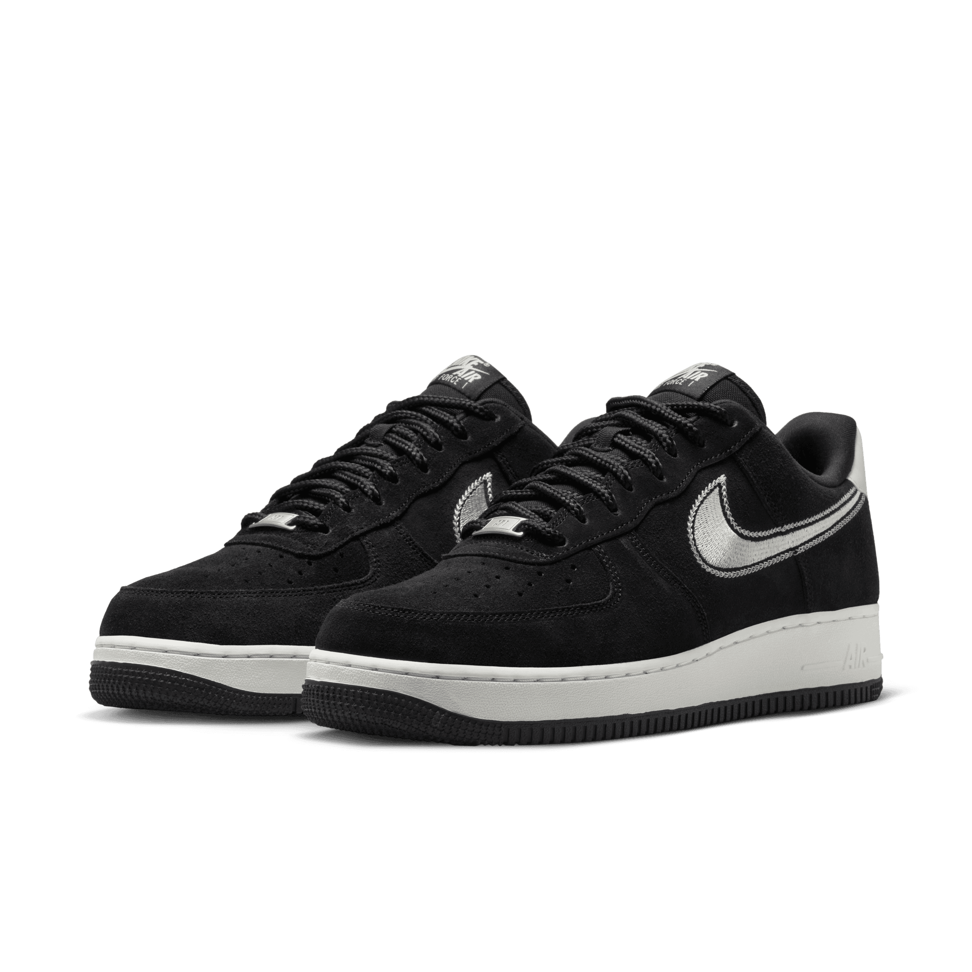 Men's Nike Air Force 1 '07 LV8 "Black Sail Embroidered"