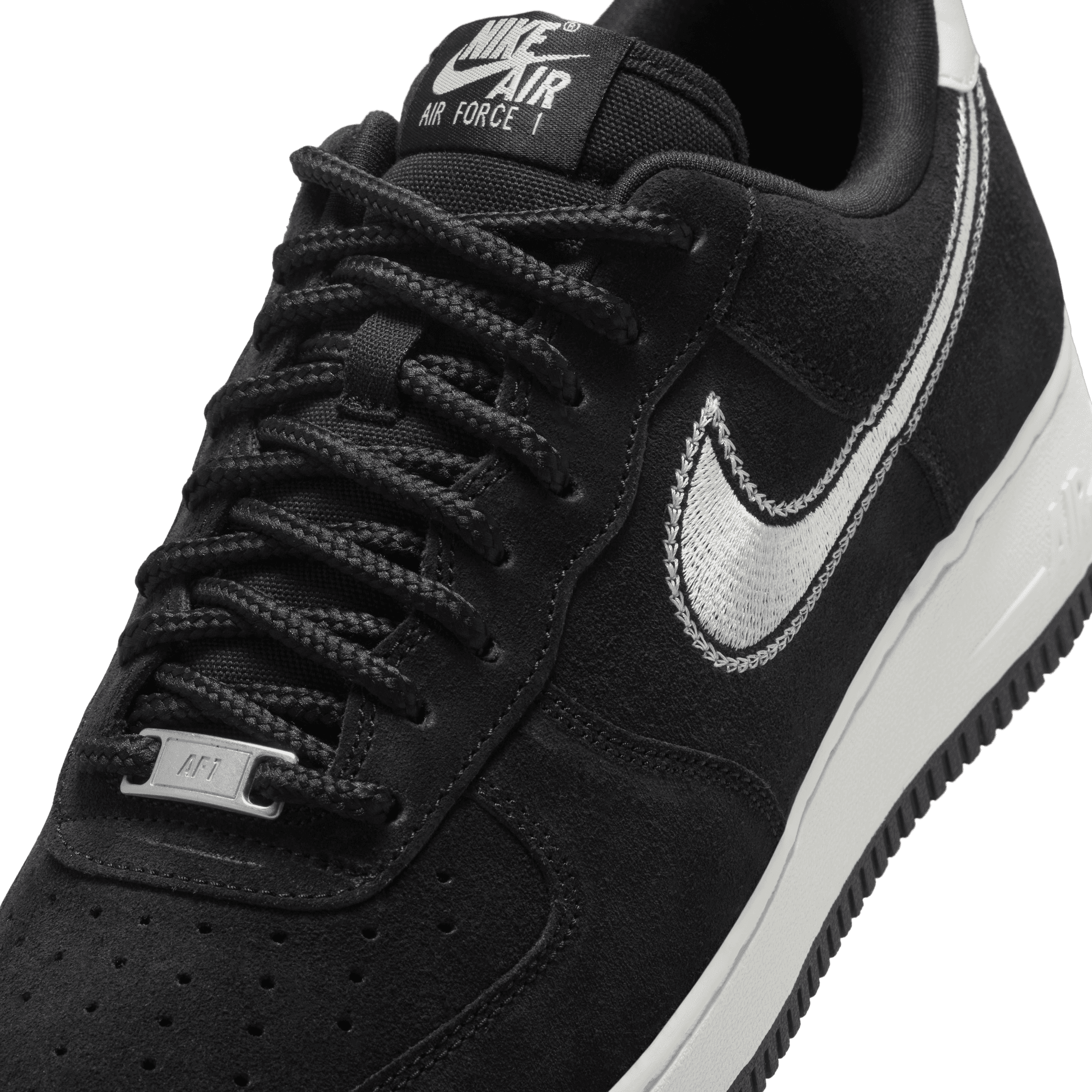 Men's Nike Air Force 1 '07 LV8 "Black Sail Embroidered"