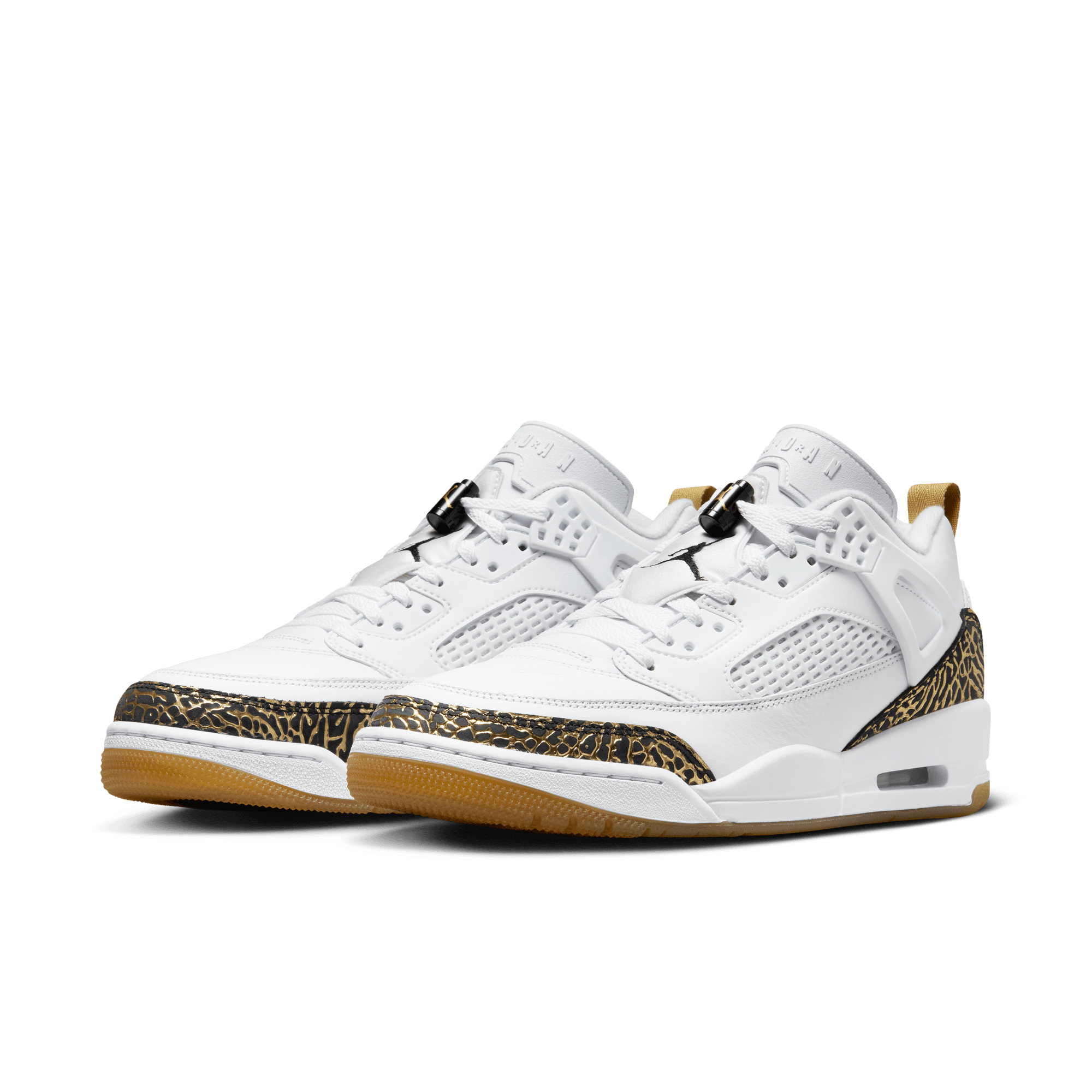 Men's Jordan Spizike Low "White Black Metallic Gold"