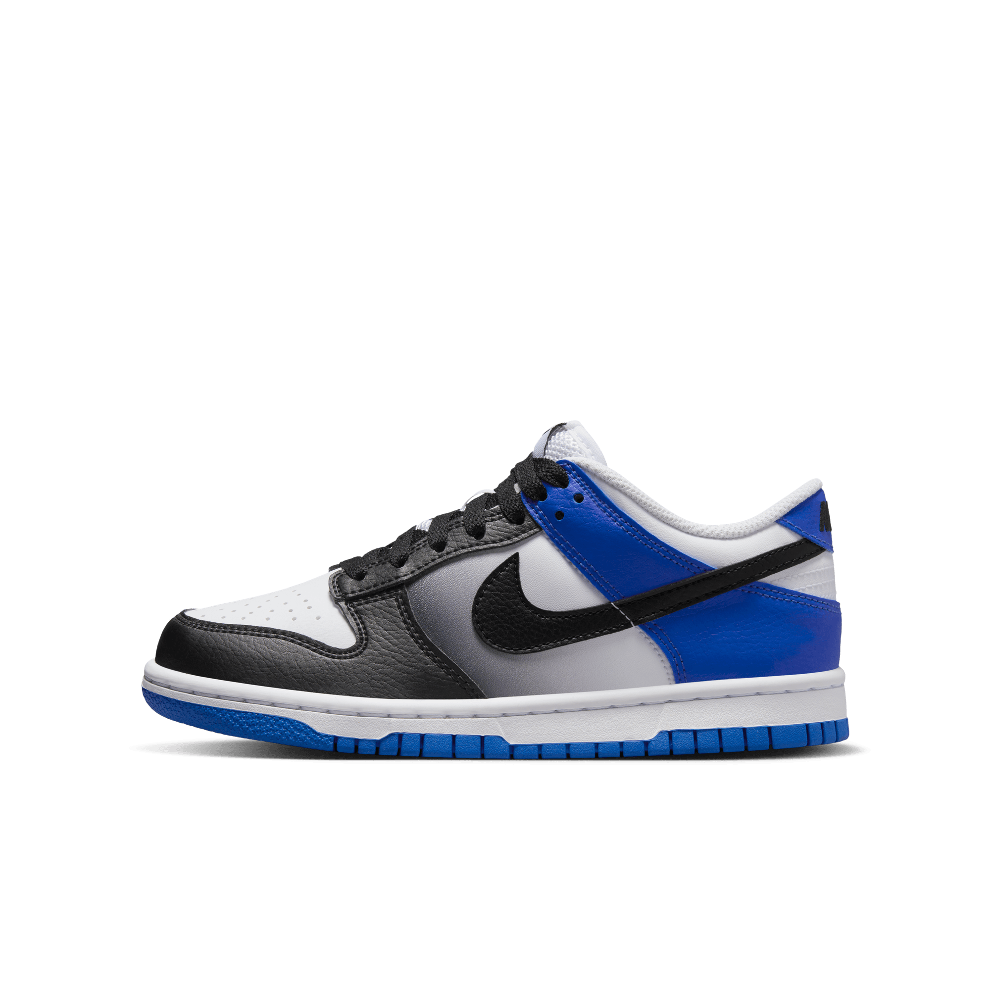 Big Kids' Nike Dunk Low "Game Royal White Black"