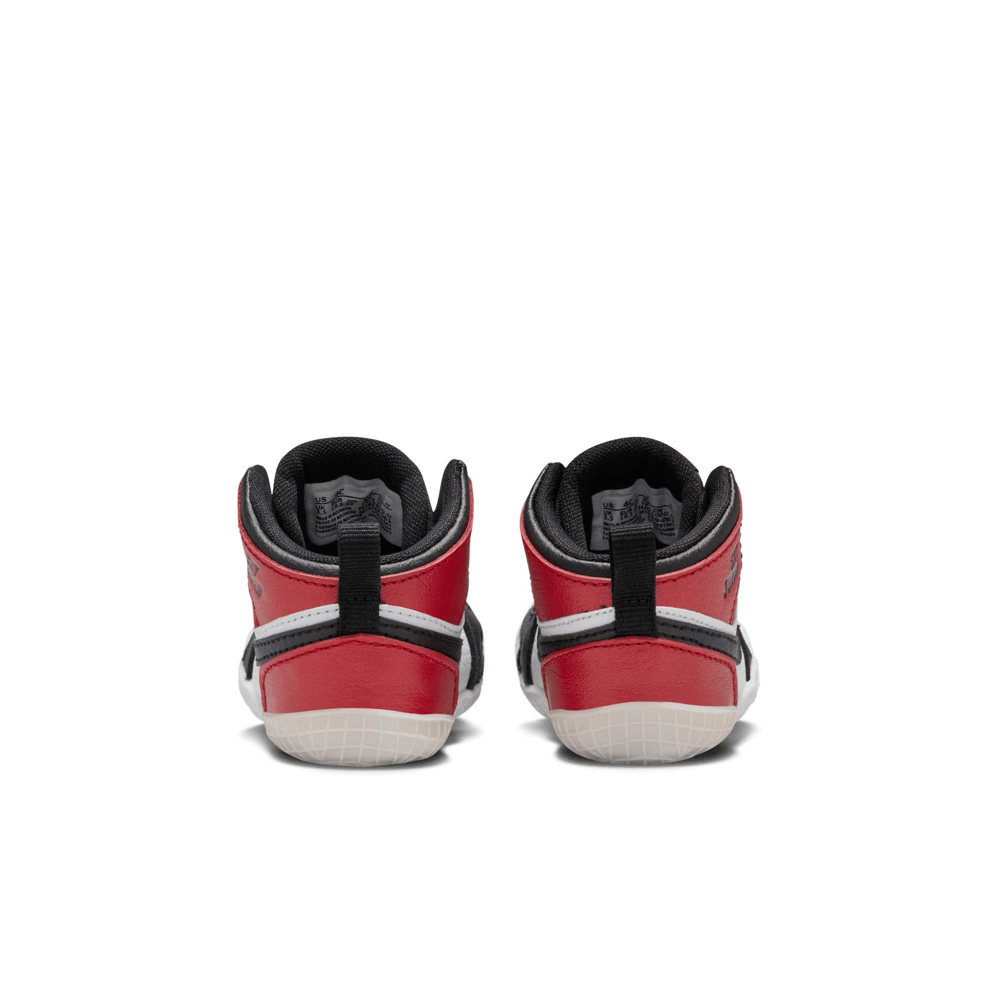 Jordan 1 Baby Crib Bootie "Black Toe Reimagined"