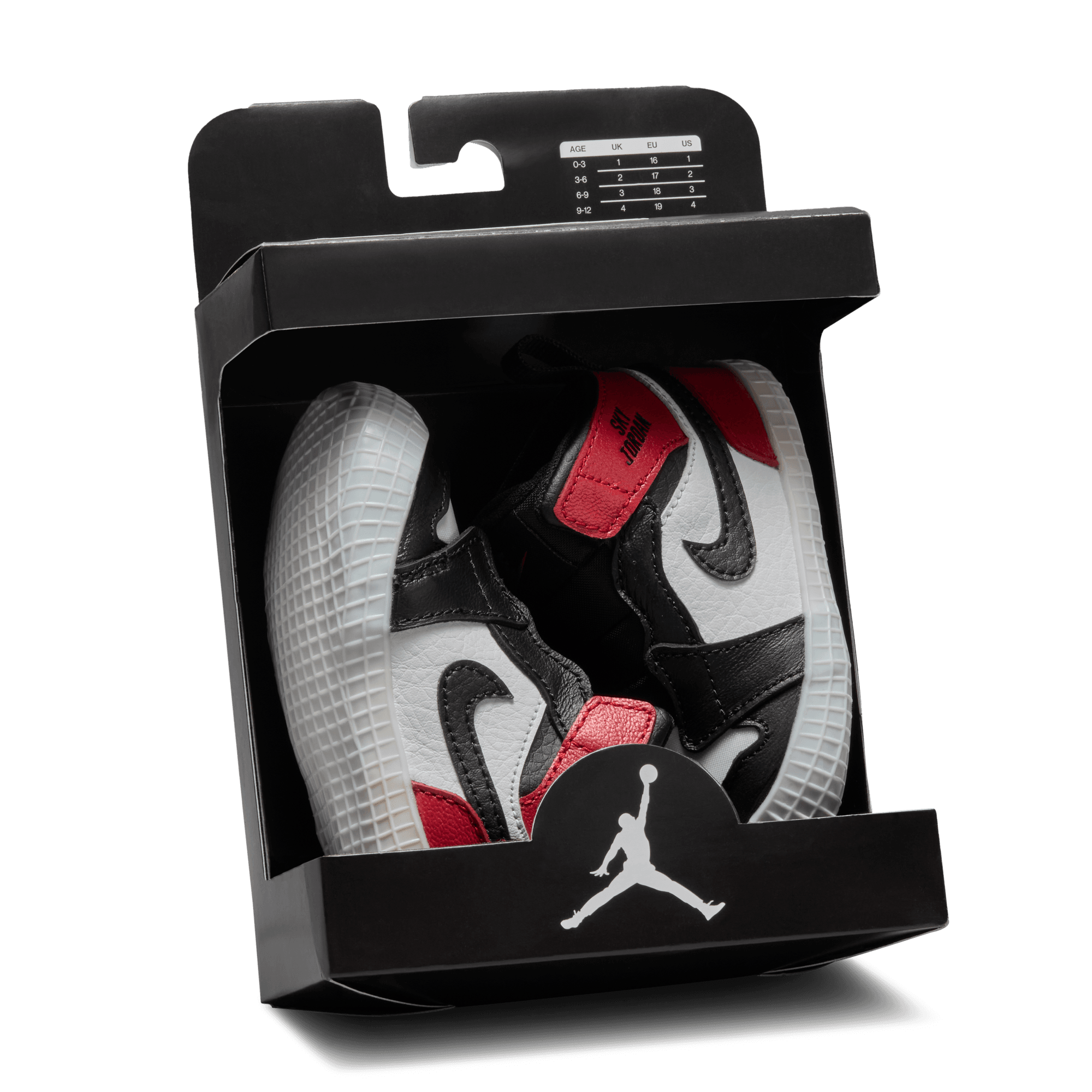 Jordan 1 Baby Crib Bootie "Black Toe Reimagined"