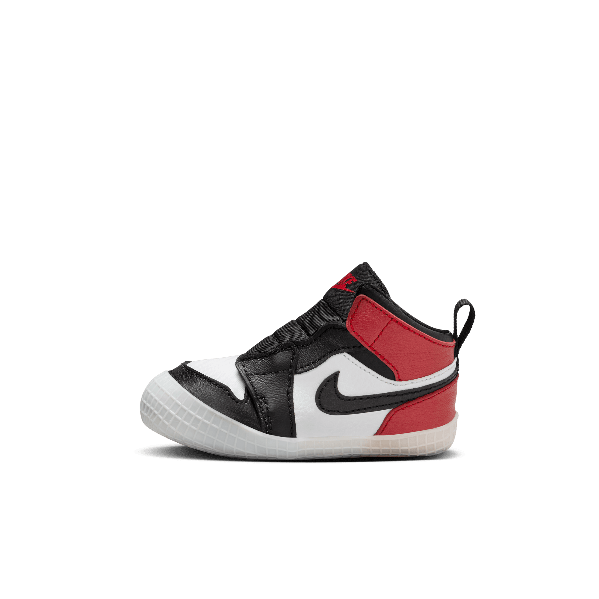 Jordan 1 Baby Crib Bootie "Black Toe Reimagined"