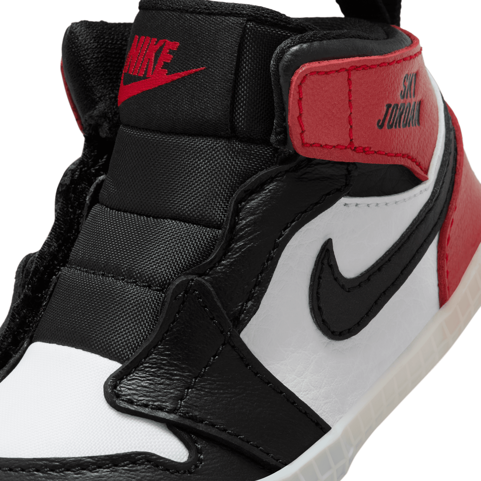 Jordan 1 Baby Crib Bootie "Black Toe Reimagined"