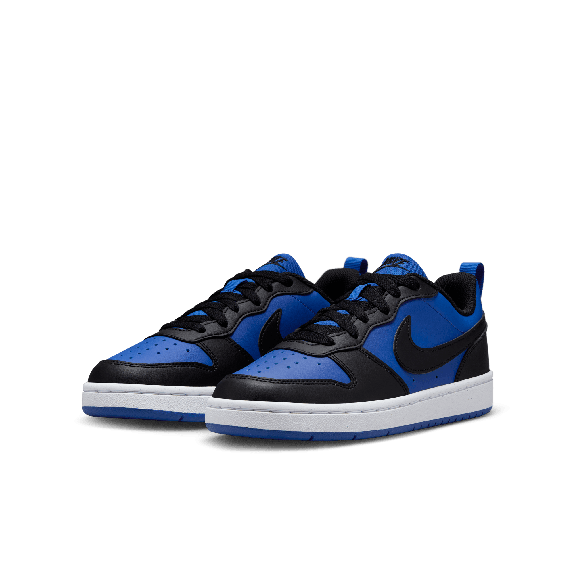 Big Kids' Nike Court Borough Low Recraft "Game Royal Black"
