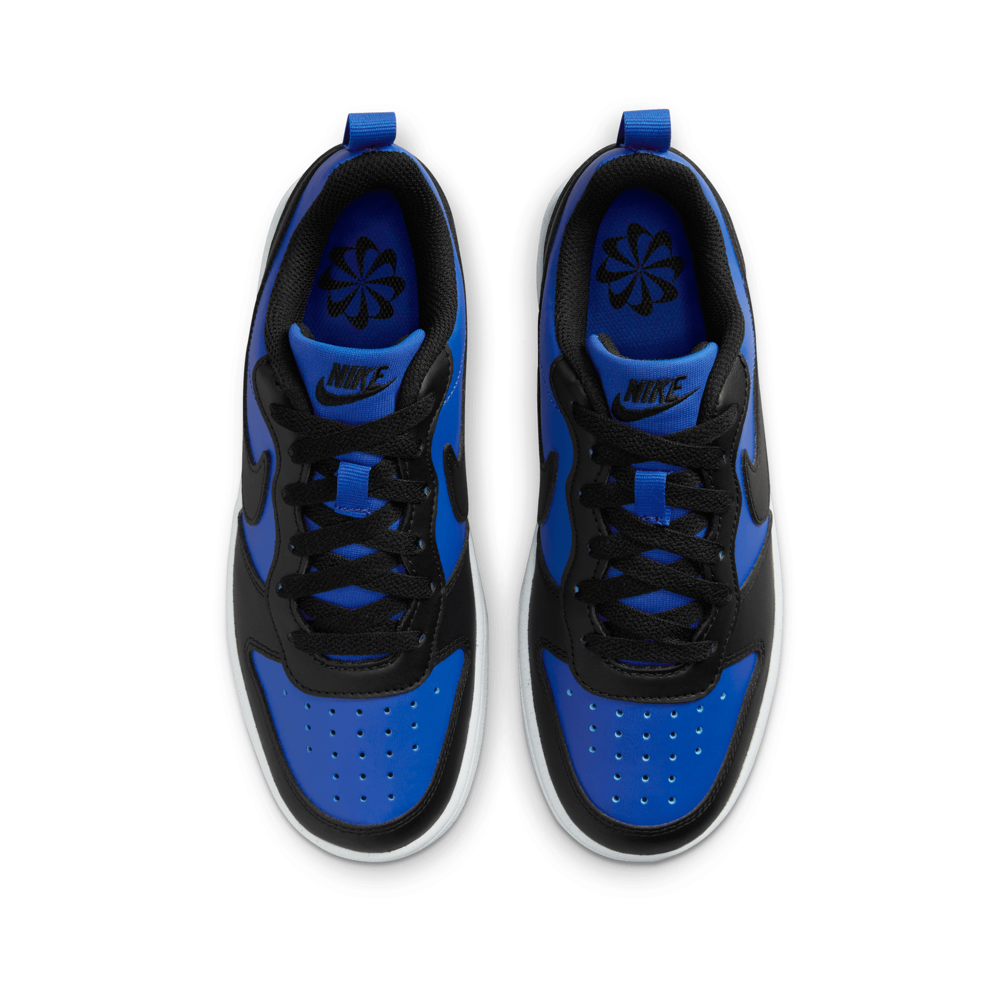 Big Kids' Nike Court Borough Low Recraft "Game Royal Black"
