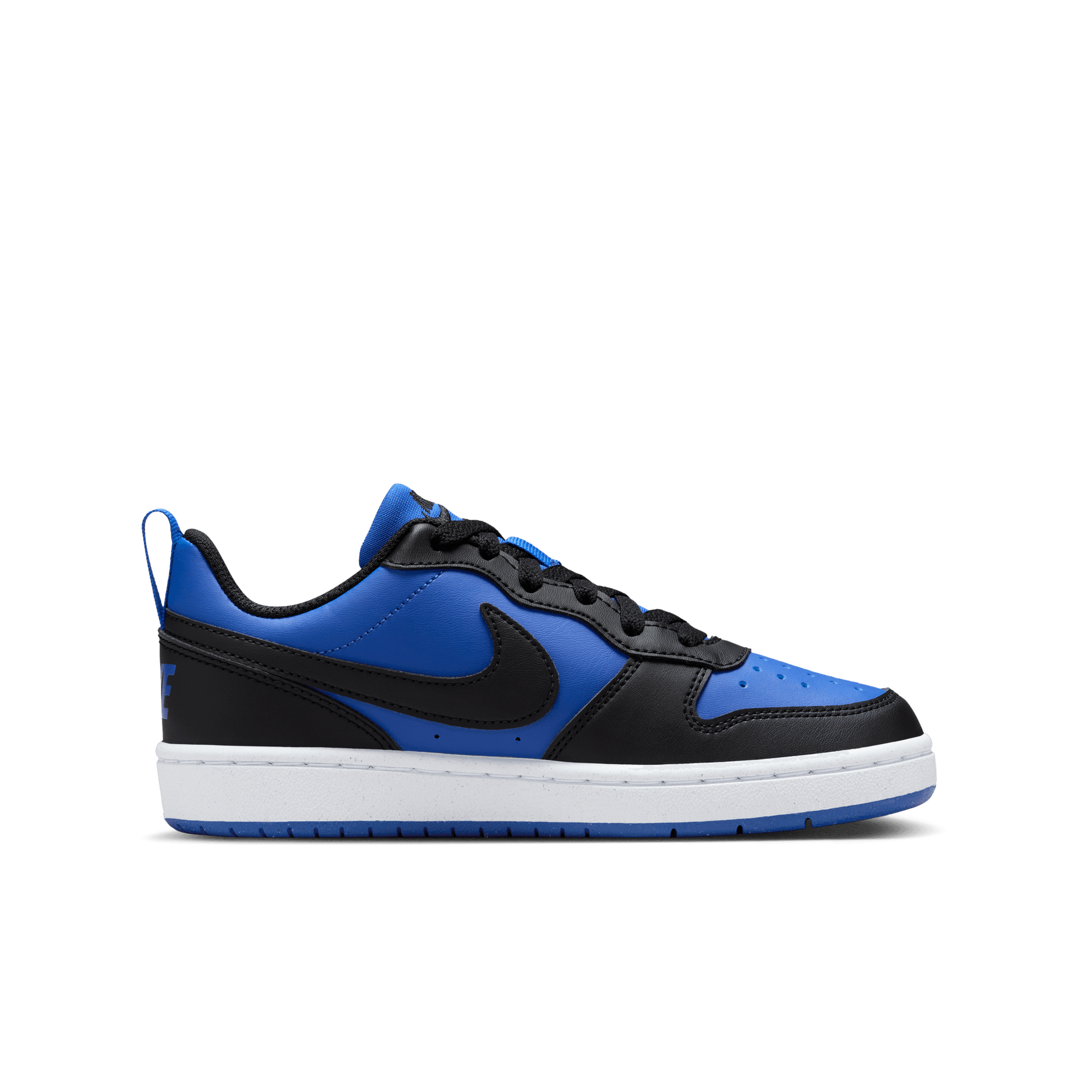 Big Kids' Nike Court Borough Low Recraft "Game Royal Black"
