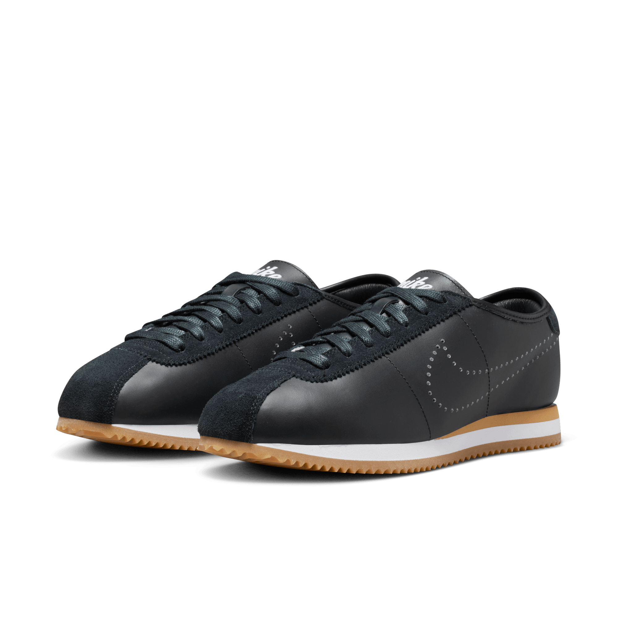 Women's Nike Cortez Leather "Black Gum Light Brown"