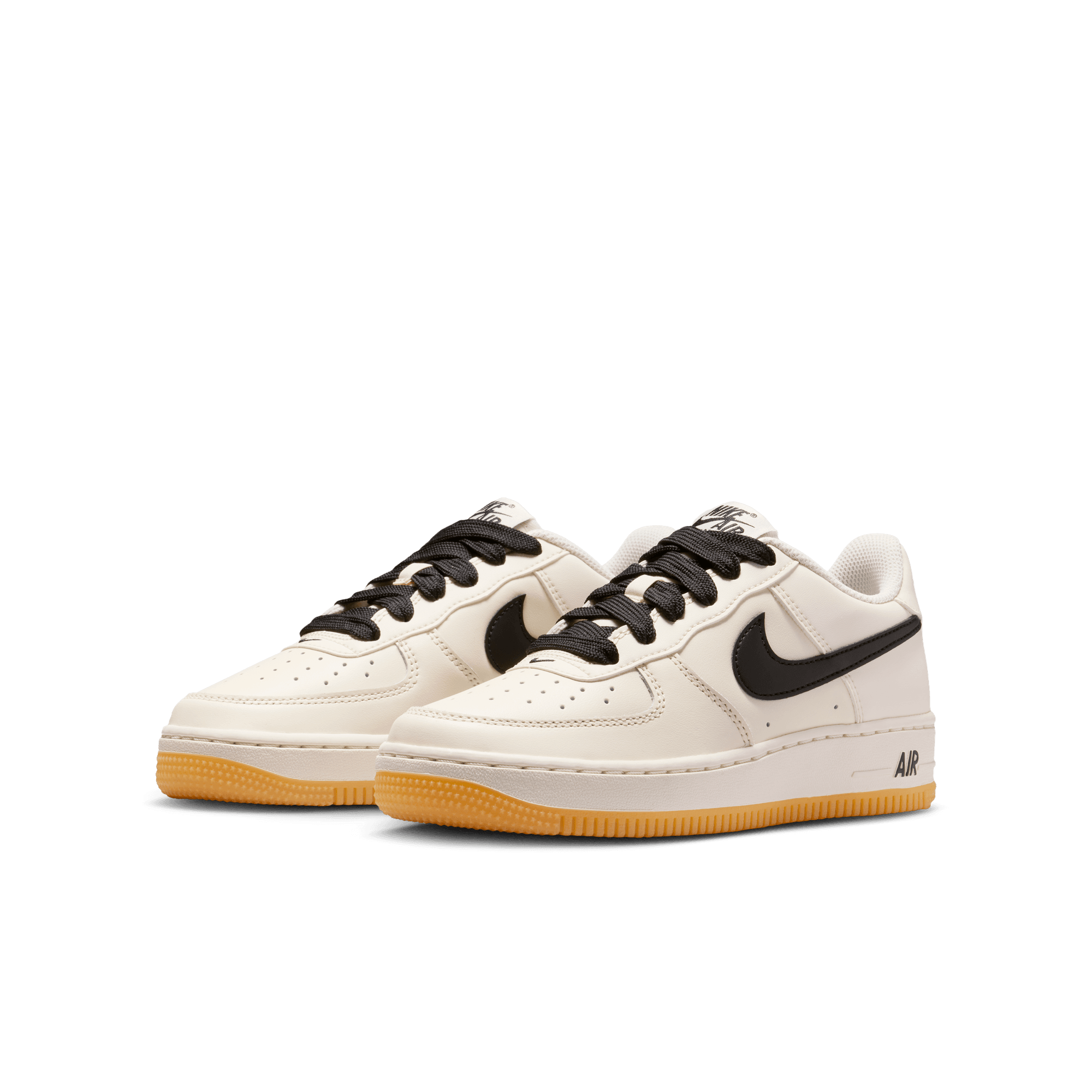 Big Kids' Nike Air Force 1 LV8 "Soft Pearl Black Gum"