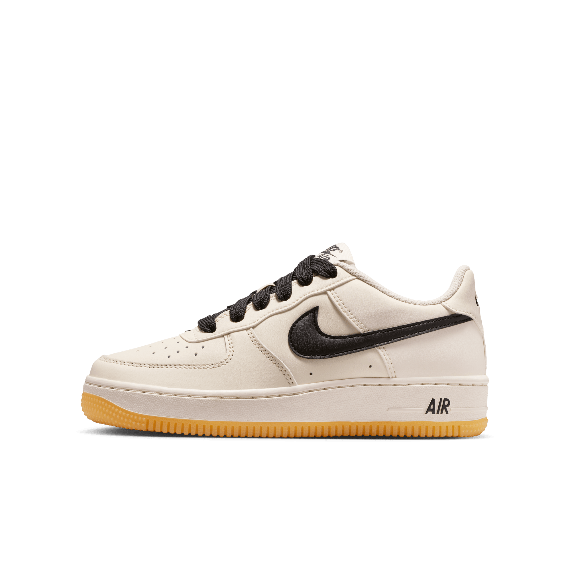 Big Kids' Nike Air Force 1 LV8 "Soft Pearl Black Gum"