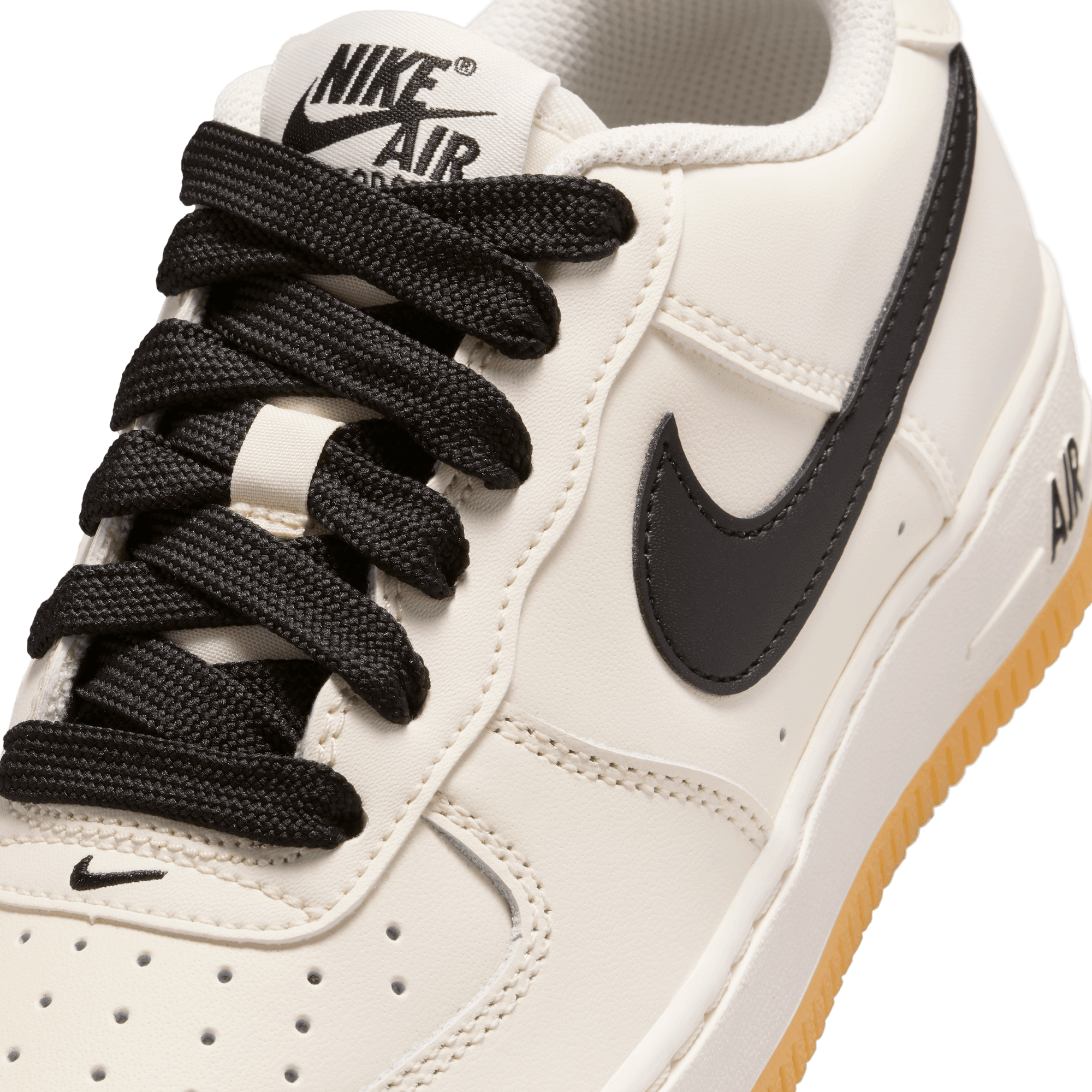 Big Kids' Nike Air Force 1 LV8 "Soft Pearl Black Gum"