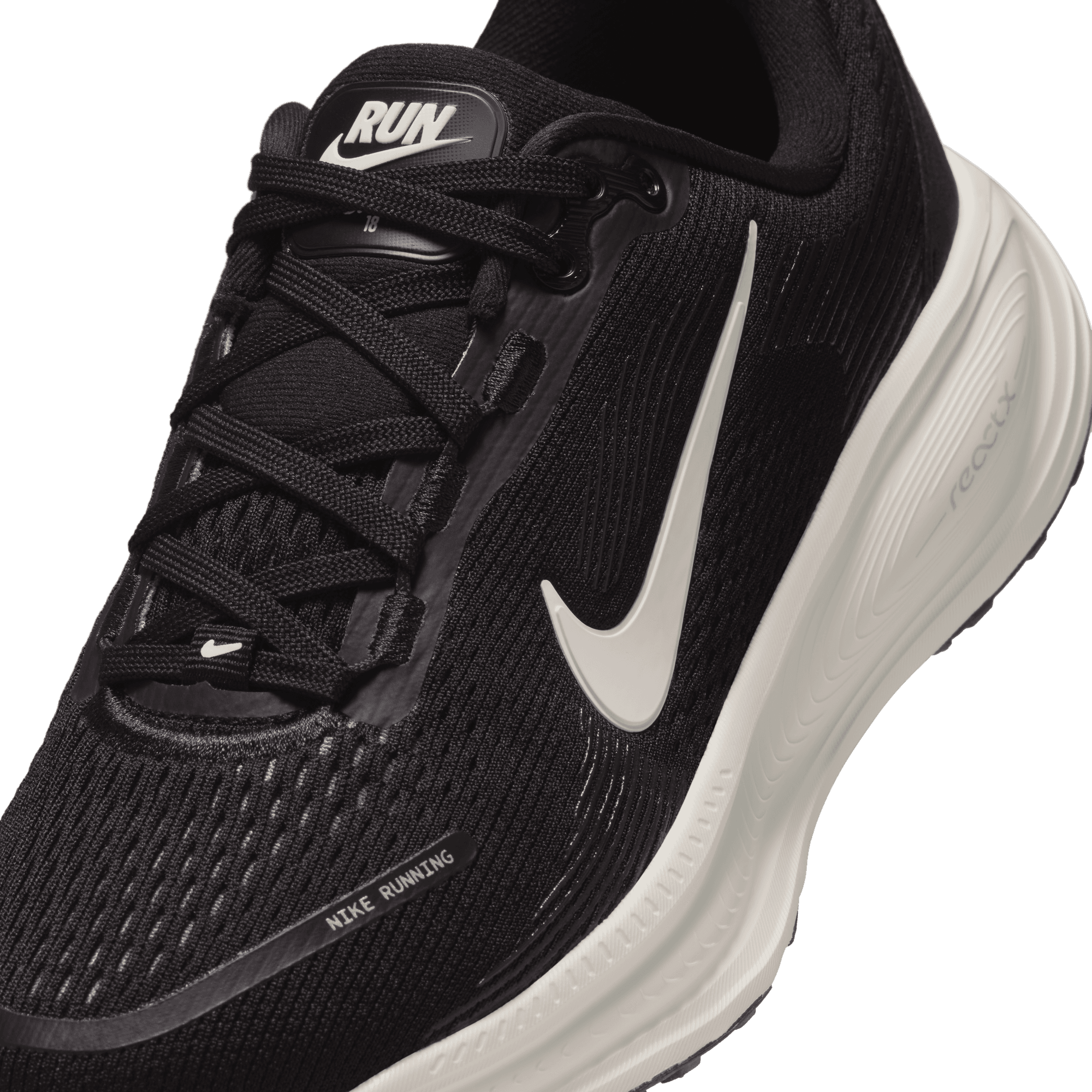 Big Kids' Nike Vomero 18 "Black Coconut Milk Iron Ore Summit White"