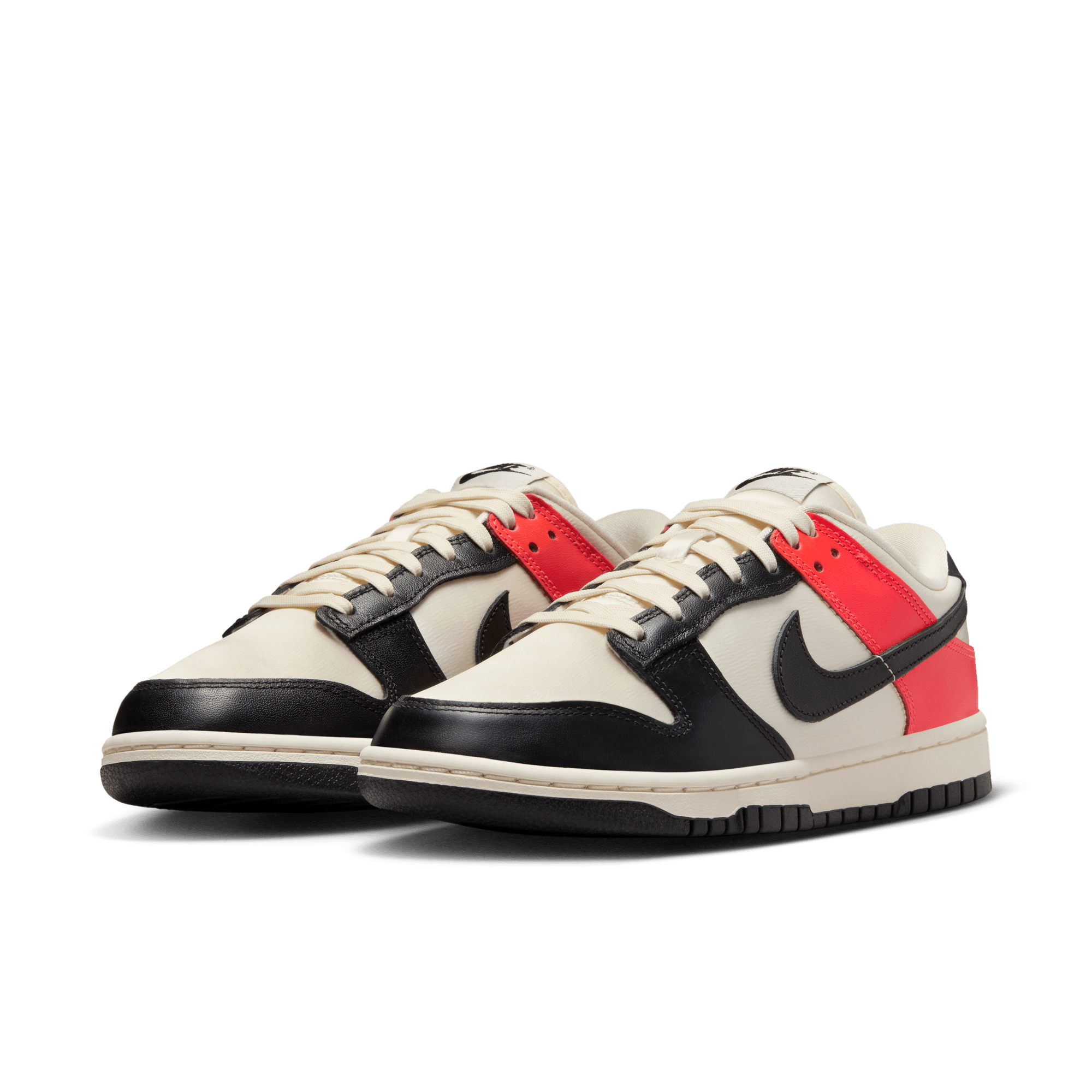 Women's Nike Dunk Low SE " Black Toe Bright Crimson"