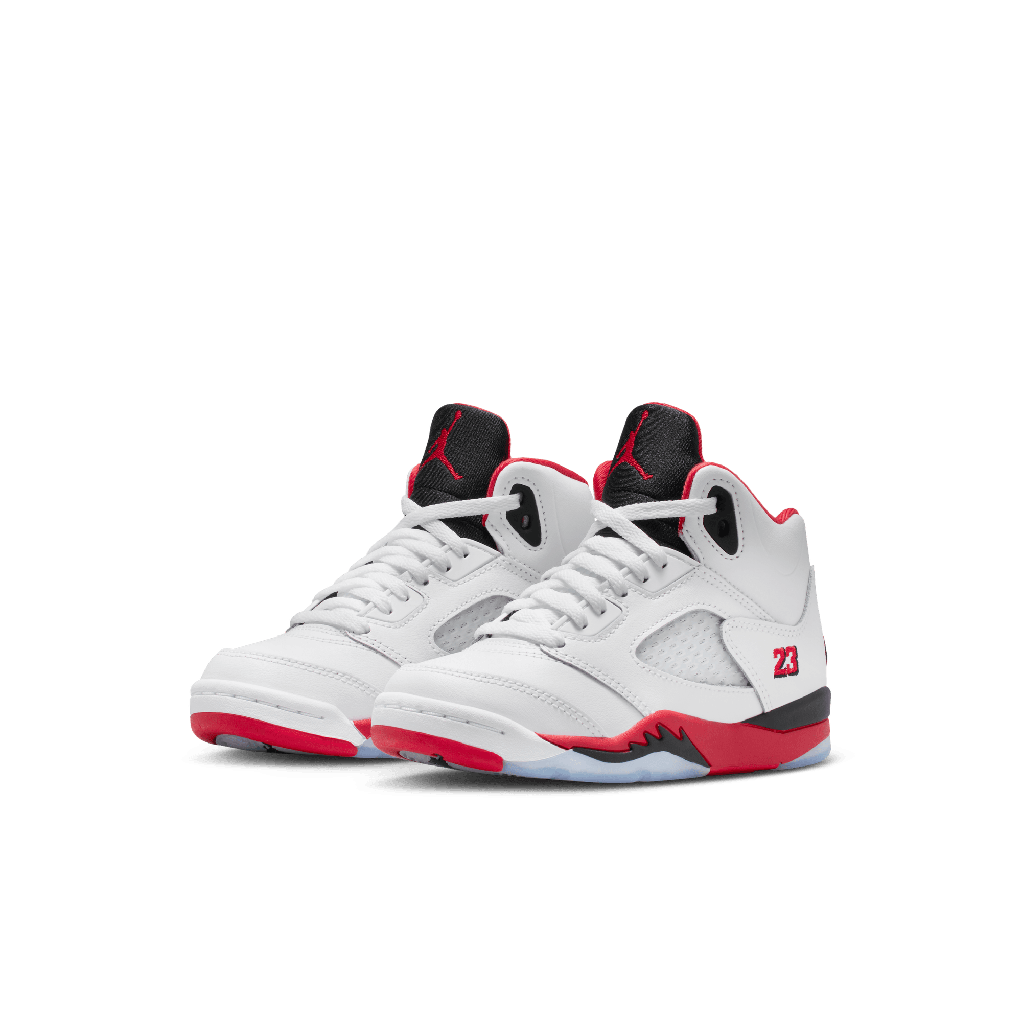 Little Kids' Jordan 5 Retro "Fire Red Black Tongue"