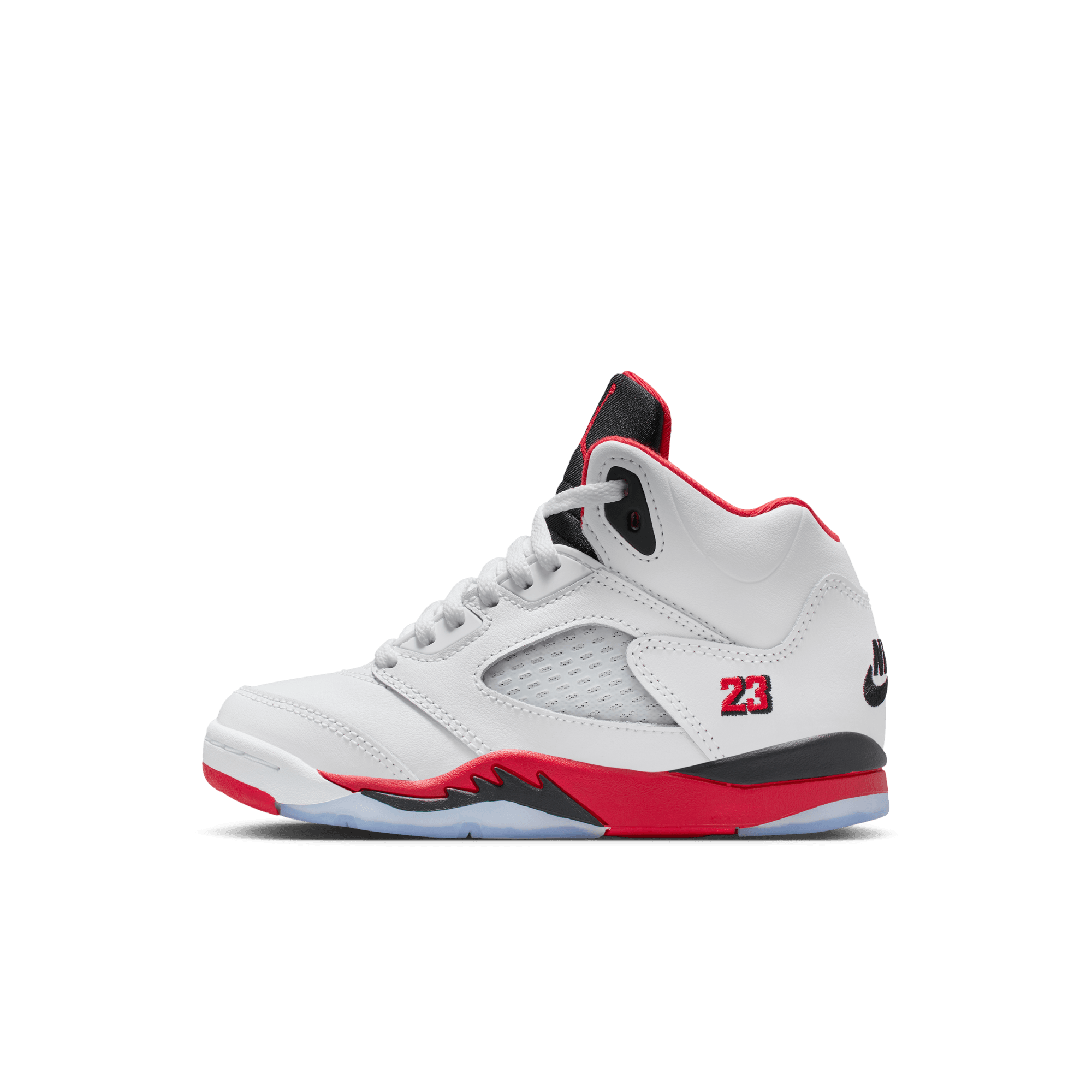 Little Kids' Jordan 5 Retro "Fire Red Black Tongue"
