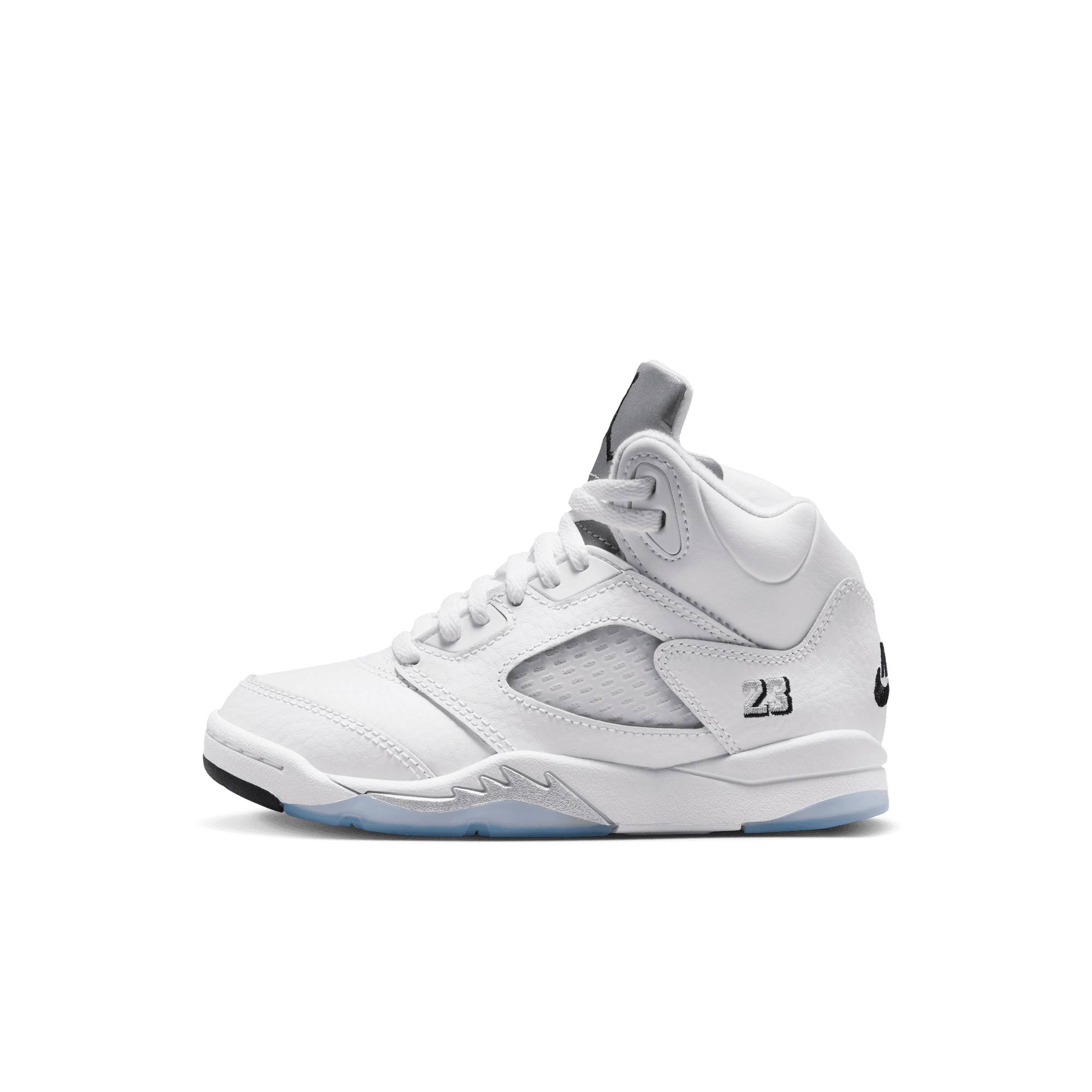Little Kids' Jordan 5 Retro OG "White Metallic"