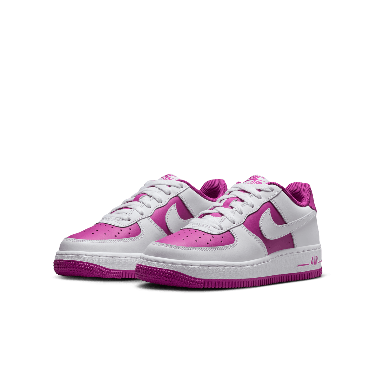 hot pink and white air force 1