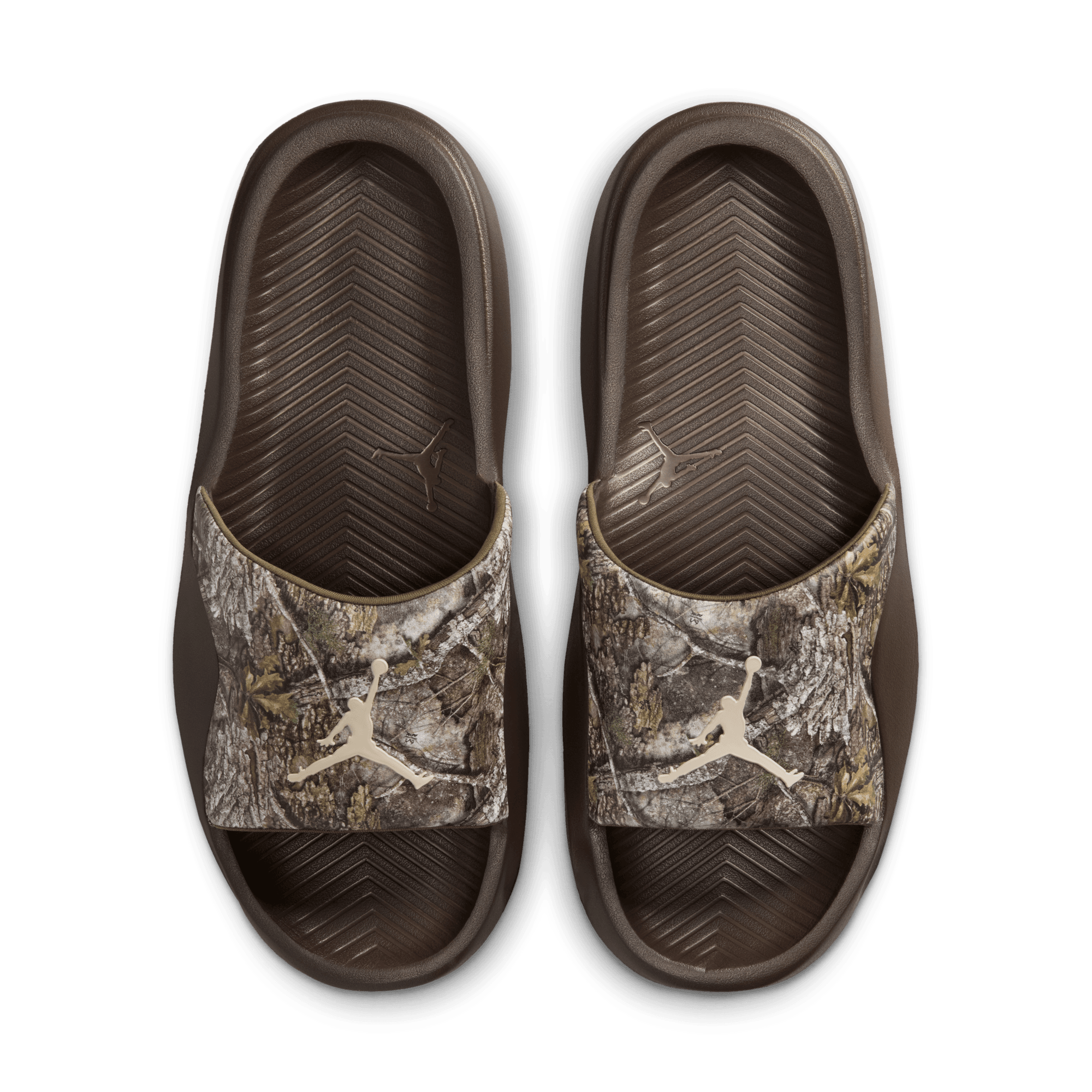 Big Kids' Jordan Franchise Slides "Realtree Camo Brown"