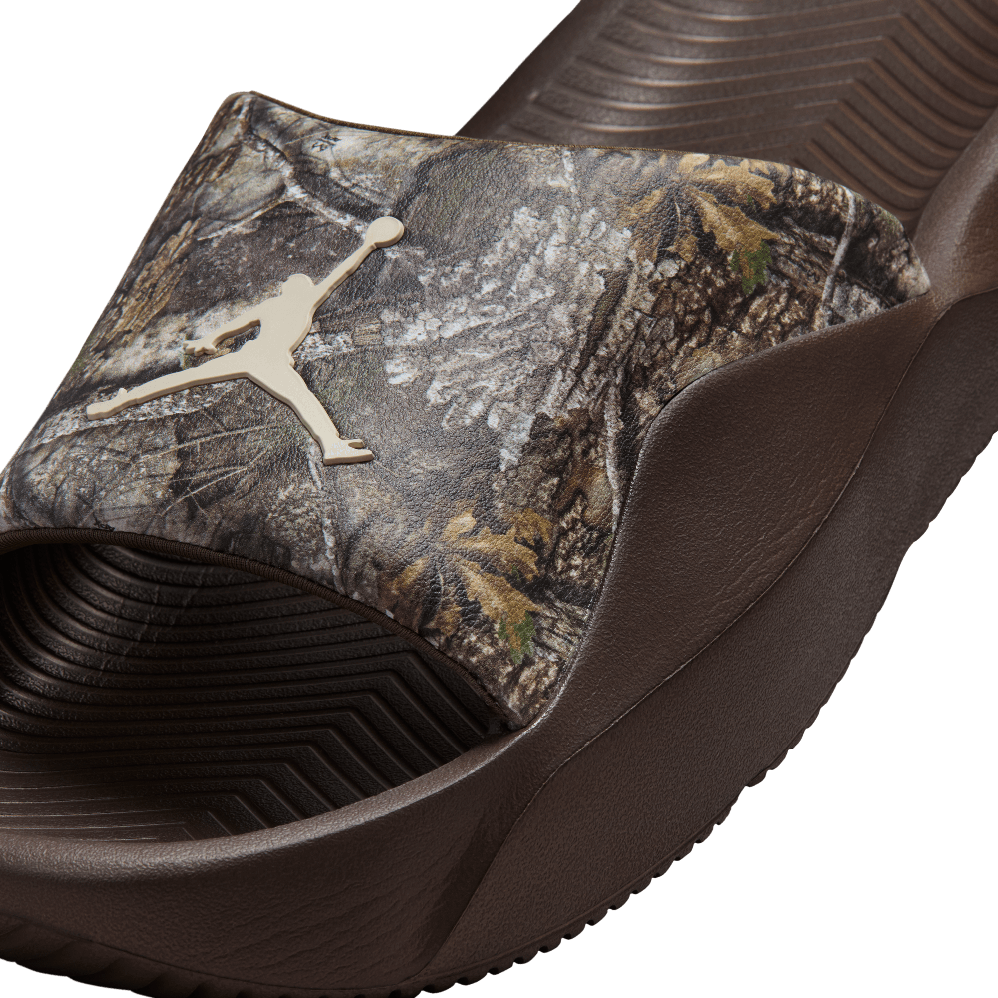 Big Kids' Jordan Franchise Slides "Realtree Camo Brown"