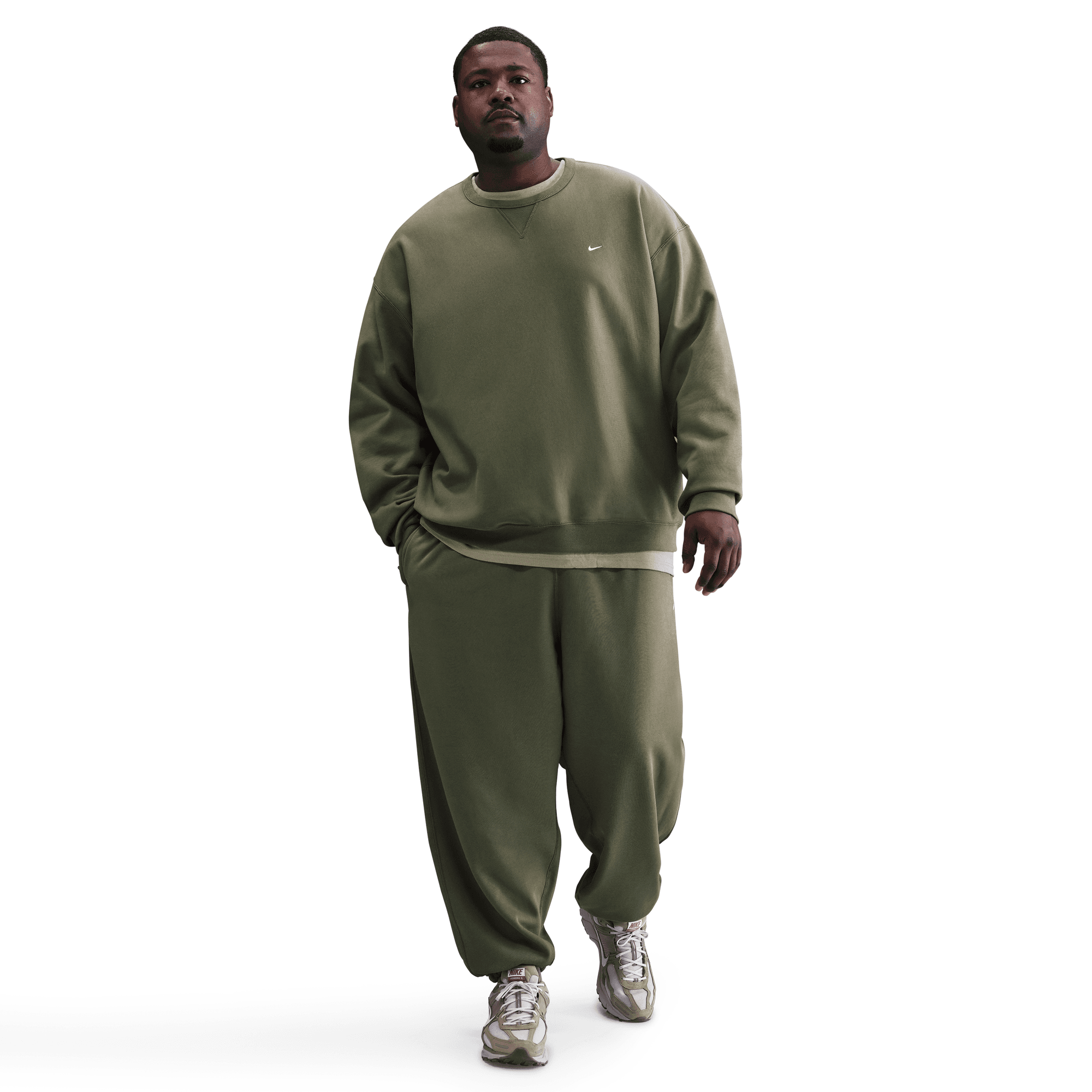 Men's Nike Solo Swoosh Fleece Crew sweatshirt